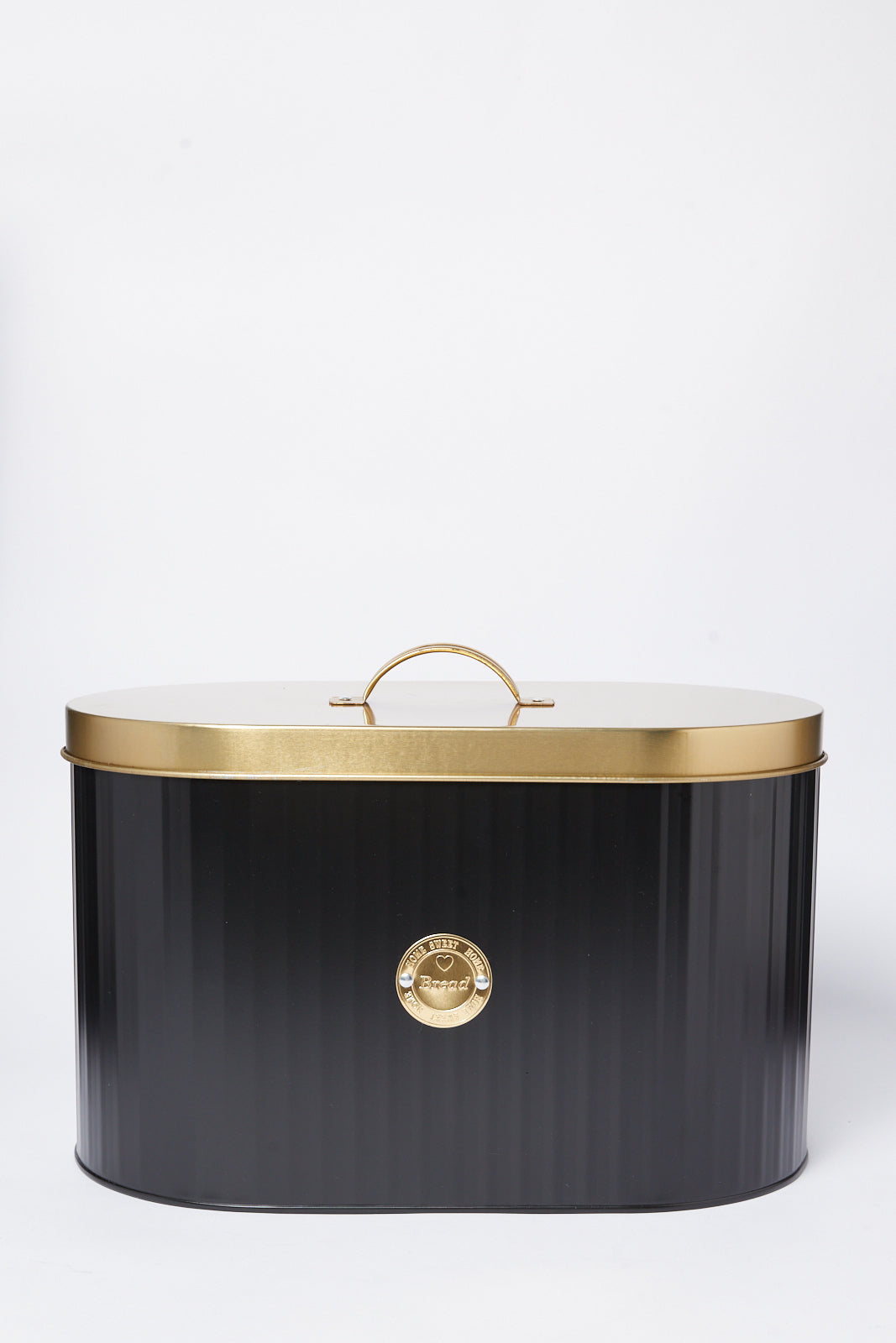 Redtag-Black-Round-Bread-Canister-Category:Canisters-And-Jars,-Colour:Black,-Deals:New-In,-Dept:Home,-Filter:Home-Dining,-HMW-DIN-Storage,-New-In-HMW-DIN,-Non-Sale,-S23A,-Section:Homewares-Home-Dining-