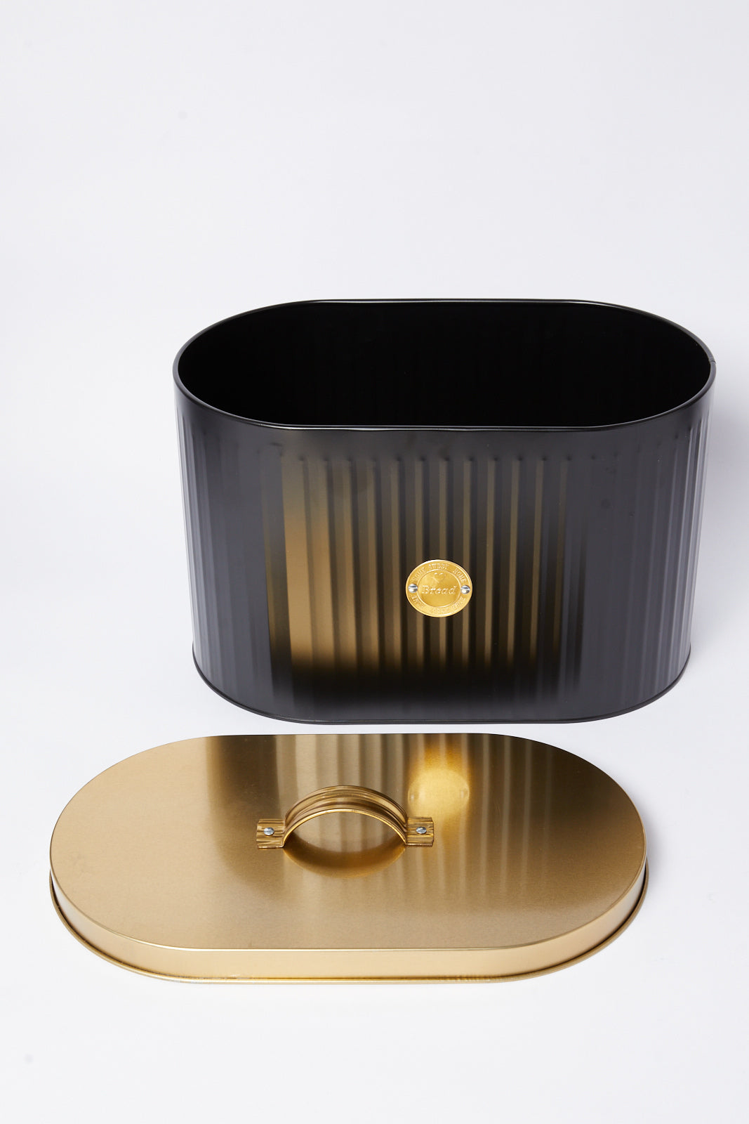 Redtag-Black-Round-Bread-Canister-Category:Canisters-And-Jars,-Colour:Black,-Deals:New-In,-Dept:Home,-Filter:Home-Dining,-HMW-DIN-Storage,-New-In-HMW-DIN,-Non-Sale,-S23A,-Section:Homewares-Home-Dining-