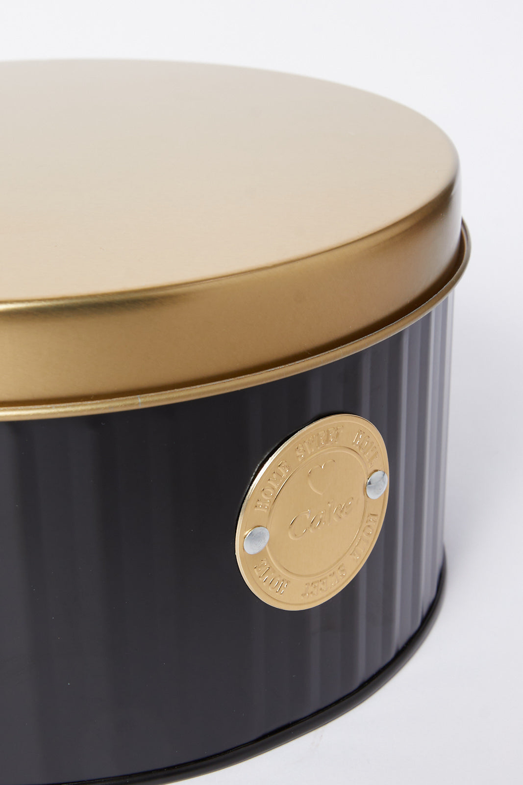 Redtag-Black-Round-Cake-Box-(Small)-Category:Canisters-And-Jars,-Colour:Black,-Deals:New-In,-Dept:Home,-Filter:Home-Dining,-HMW-DIN-Storage,-New-In-HMW-DIN,-Non-Sale,-S23A,-Section:Homewares-Home-Dining-