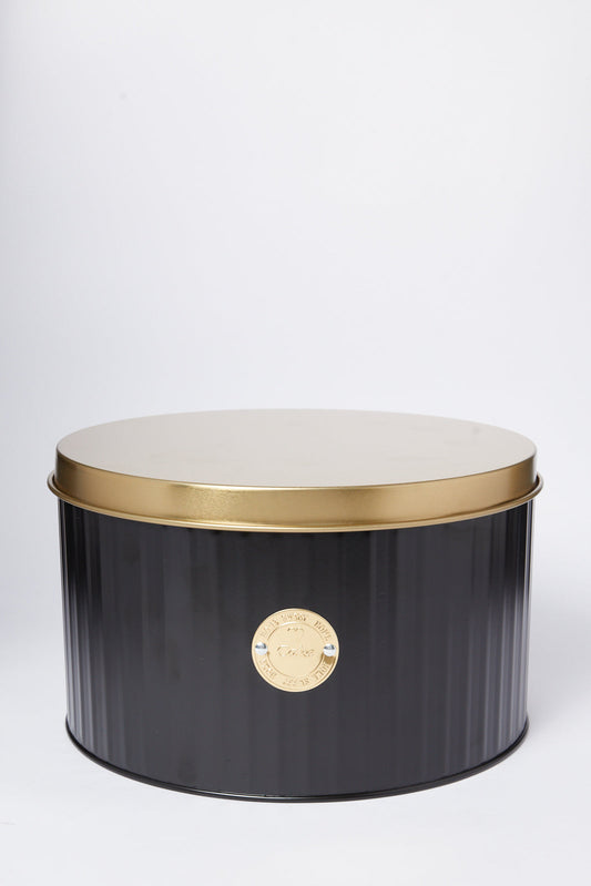 Redtag-Black-Round-Cake-Box-(Large)-Category:Canisters-And-Jars,-Colour:Black,-Deals:New-In,-Dept:Home,-Filter:Home-Dining,-HMW-DIN-Storage,-New-In-HMW-DIN,-Non-Sale,-S23A,-Section:Homewares-Home-Dining-