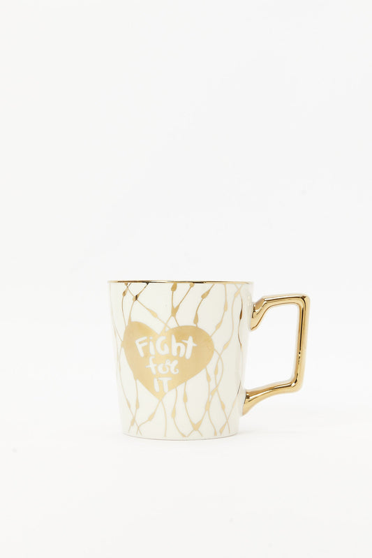 Redtag-White-Fight-For-It-Geometric-Mug-Category:Cups-&-Mugs,-Colour:White,-Deals:New-In,-Dept:Home,-Filter:Home-Dining,-HMW-DIN-Crockery,-New-In-HMW-DIN,-Non-Sale,-S23A,-S23B,-Section:Homewares-Home-Dining-