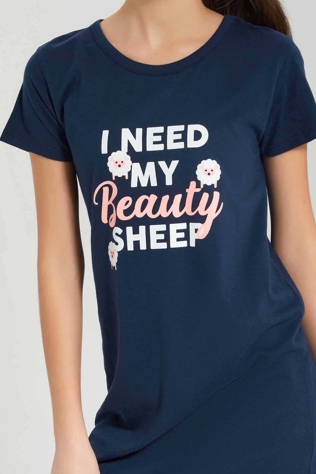 Redtag-Girls-Navy-Nightdress-Category:Nightshirts,-Colour:Navy,-Deals:New-In,-Dept:Girls,-Filter:Senior-Girls-(8-to-14-Yrs),-GSR-Nightshirts,-New-In-GSR-APL,-Non-Sale,-S23A,-Section:Girls-(0-to-14Yrs)-Senior-Girls-9 to 14 Years