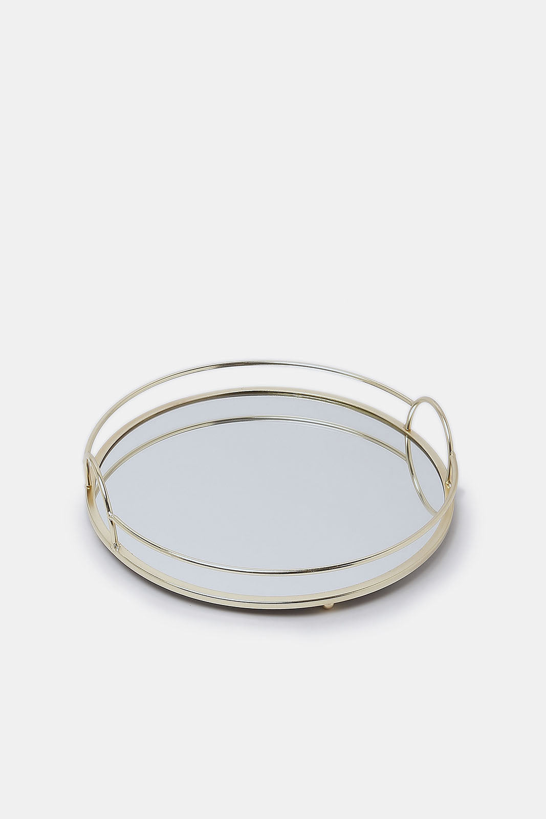 Redtag-Gold-Round-Mirror-Metal-Tray-Category:Trays,-Colour:Gold,-Deals:New-In,-Dept:Home,-Filter:Home-Decor,-HMW-HOM-Decorative-Accessories,-New-In-HMW-HOM,-Non-Sale,-S23A,-Section:Homewares-Home-Decor-