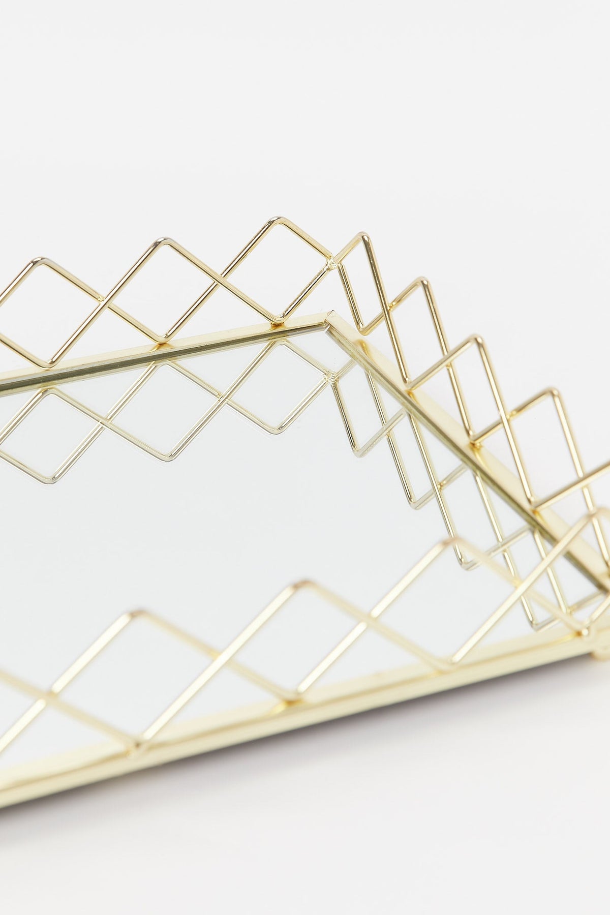 Redtag-Gold-Rectangle-Metal-Tray-With-Mirror-Category:Trays,-Colour:Gold,-Deals:New-In,-Dept:Home,-Filter:Home-Decor,-H1:HMW,-H2:HOM,-H3:DEA,-H4:GIW,-HMW-HOM-Decorative-Accessories,-New-In-HMW-HOM,-Non-Sale,-S23B,-Season:S23B,-Section:Homewares,-Style:METAL-RANGE-Home-Decor-