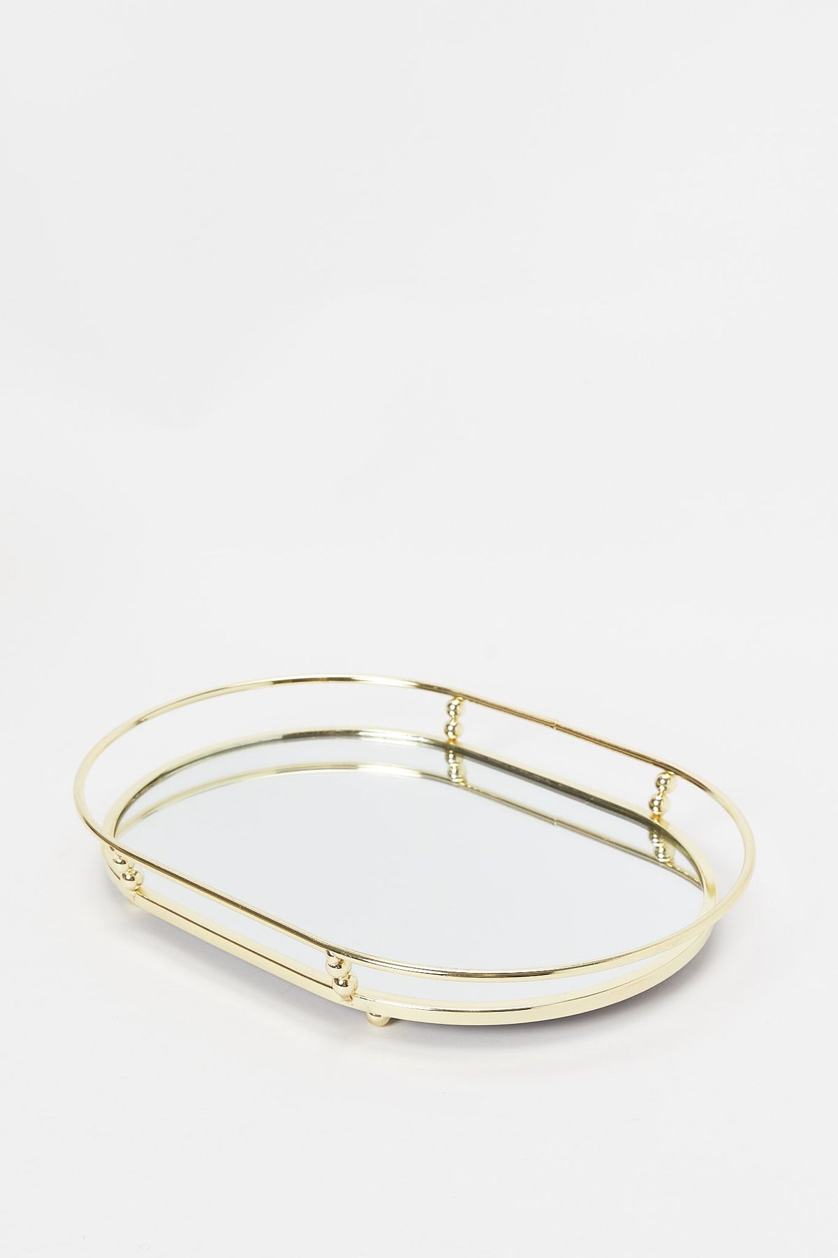 Redtag-Gold-Round-Metal-Tray-With-Mirror-Category:Trays,-Colour:Gold,-Deals:New-In,-Dept:Home,-Filter:Home-Decor,-H1:HMW,-H2:HOM,-H3:DEA,-H4:GIW,-HMW-HOM-Decorative-Accessories,-New-In-HMW-HOM,-Non-Sale,-S23B,-Season:S23B,-Section:Homewares,-Style:METAL-RANGE-Home-Decor-