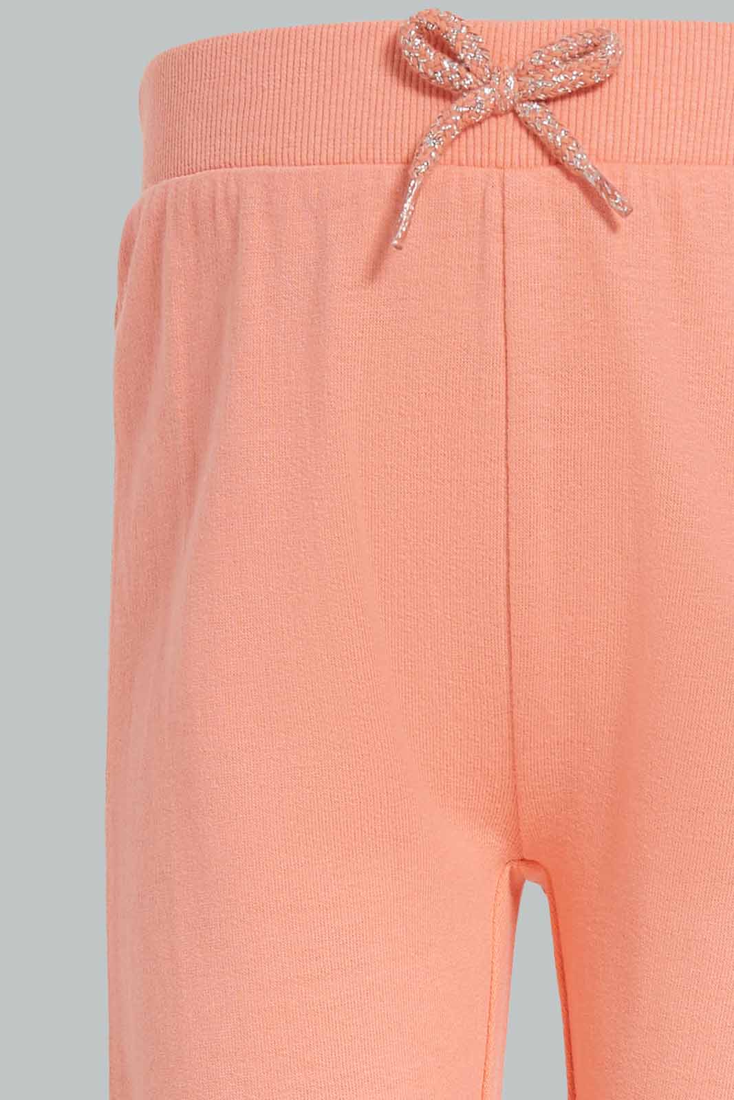 Redtag-Girls-Coral-Solid-Active-Pant-Category:Joggers,-Colour:Orange,-Deals:New-In,-Dept:Girls,-Filter:Infant-Girls-(3-to-24-Mths),-ING-Joggers,-New-In-ING-APL,-Non-Sale,-S23A,-Section:Girls-(0-to-14Yrs),-TBL-Infant-Girls-
