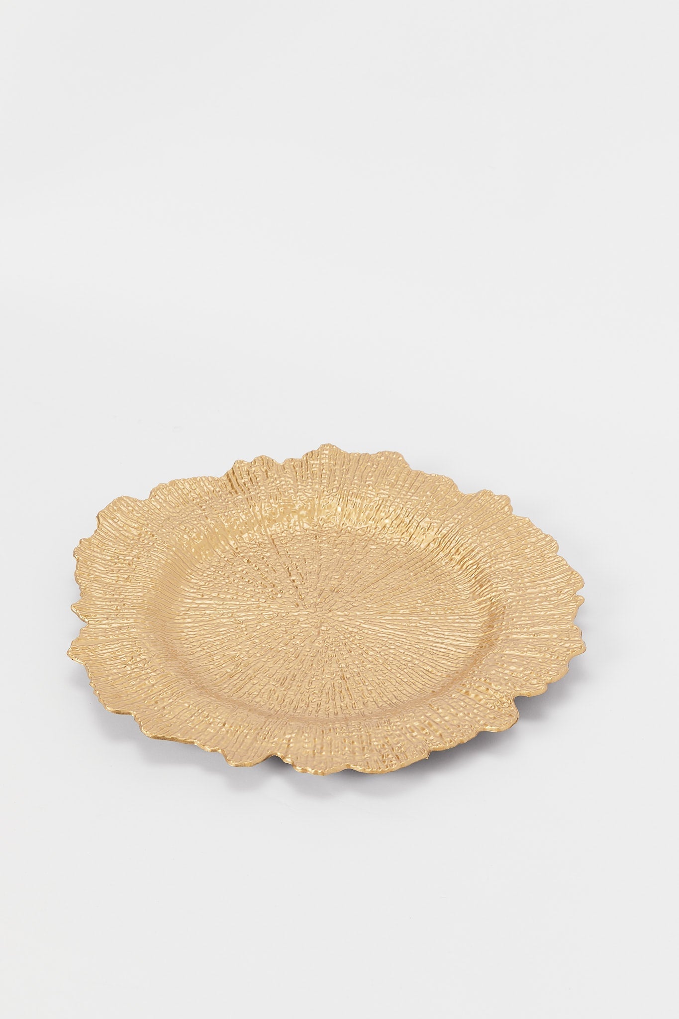 Redtag-Gold-Charger-Plate-Category:Plates,-Colour:Gold,-Deals:New-In,-Dept:Home,-Filter:Home-Dining,-H1:HMW,-H2:DIN,-H3:KIS,-H4:ACC,-HMW-DIN-Kitchen-Accessories,-New-In-HMW-DIN,-Non-Sale,-S23B,-Season:S23B,-Section:Homewares-Home-Dining-