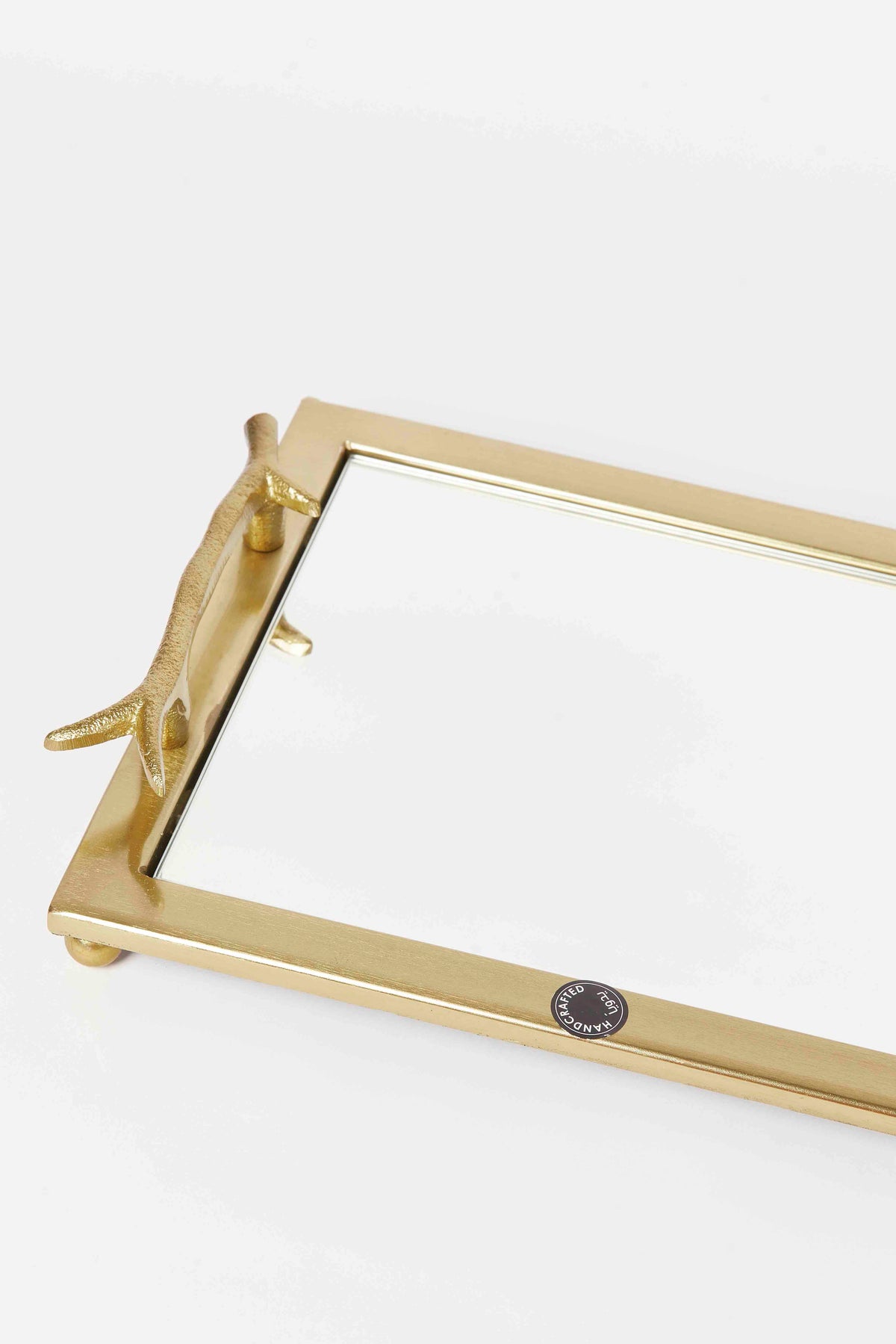 Redtag-Gold-Decorative-Tray-Category:Trays,-Colour:Gold,-Deals:New-In,-Dept:Home,-Filter:Home-Decor,-HMW-HOM-Decorative-Accessories,-New-In-HMW-HOM,-Non-Sale,-S23A,-Section:Homewares-Home-Decor-