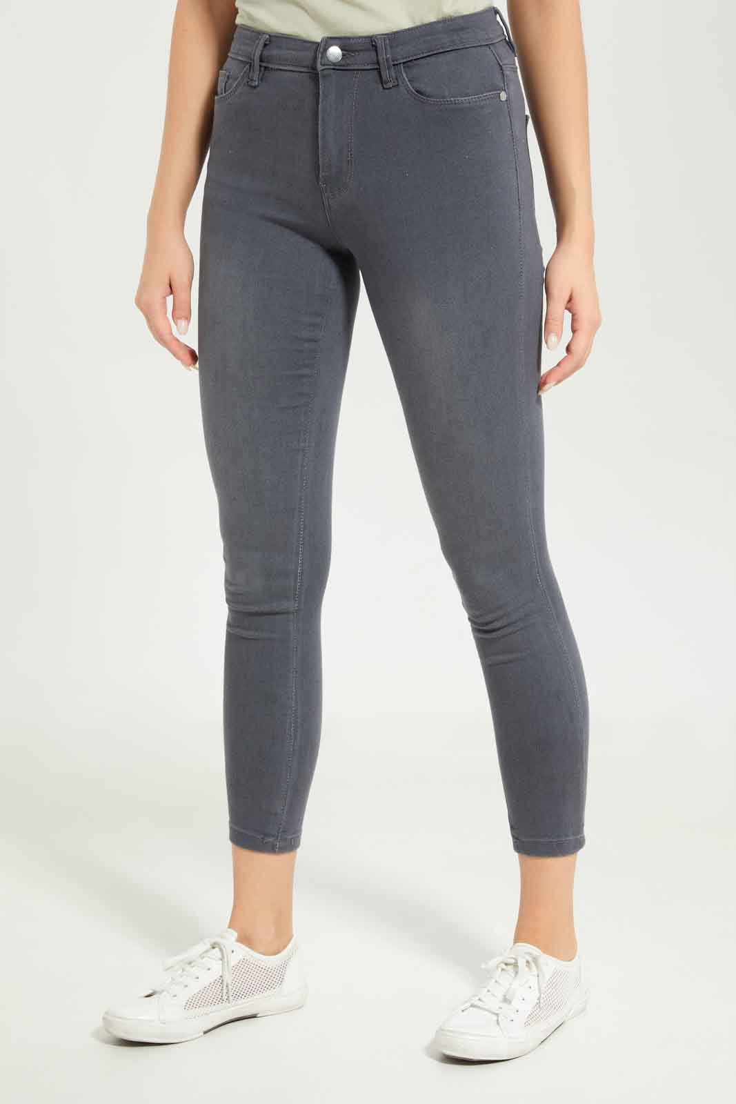 Redtag-Women-Grey-Wash-Skinny-Mid-Waist-Jeans-Category:Jeans,-Colour:Grey,-Deals:New-In,-Dept:Ladieswear,-Filter:Women's-Clothing,-New-In-Women-APL,-Non-Sale,-S23A,-Section:Women,-TBL,-Women-Jeans-Women's-