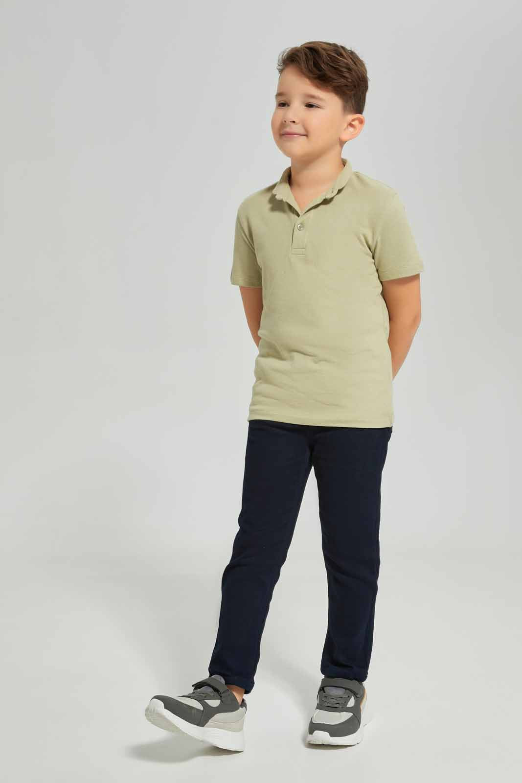 Redtag-Boys-Beige-Stand-Up-Collar-Polo-Shirt-BOY-Polo-T-Shirts,-Category:Polo-T-Shirts,-Colour:Beige,-Deals:New-In,-Dept:Boys,-Filter:Boys-(2-to-8-Yrs),-New-In-BOY-APL,-Non-Sale,-S23A,-Section:Boys-(0-to-14Yrs),-VLM-Boys-2 to 8 Years
