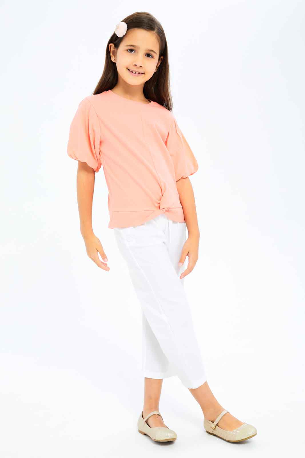 Redtag-Girls-White-Relaxed-Trouser-Category:Trousers,-Colour:White,-Deals:New-In,-Dept:Girls,-Filter:Girls-(2-to-8-Yrs),-GIR-Trousers,-New-In-GIR-APL,-Non-Sale,-S23A,-Section:Girls-(0-to-14Yrs)-Girls-2 to 8 Years