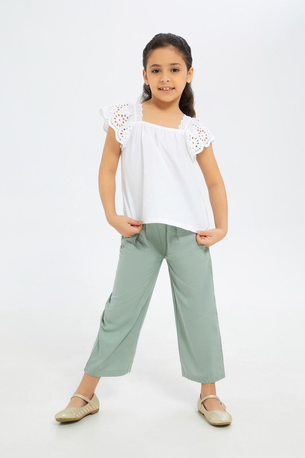 Redtag-Girls-Fatigue-Relaxed-Trouser-Category:Trousers,-Colour:Green,-Deals:2-FOR-89,-Deals:New-In,-Dept:Girls,-Filter:Girls-(2-to-8-Yrs),-GIR-Trousers,-H1:KWR,-H2:GIR,-H3:TRS,-H4:CTR,-New-In-GIR-APL,-Non-Sale,-S23A,-Season:S23A,-Section:Girls-(0-to-14Yrs)-Girls-2 to 8 Years