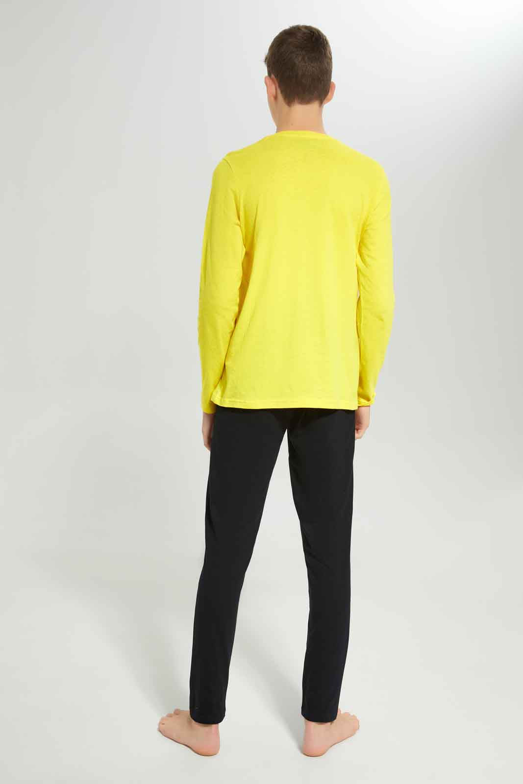 Redtag-Boys-Yellow-Gamer-Never-Sleep-Nightsuit-BSR-Pyjama-Sets,-Category:Pyjama-Sets,-Colour:Yellow,-Deals:New-In,-Dept:Boys,-Filter:Senior-Boys-(8-to-14-Yrs),-New-In-BSR-APL,-Non-Sale,-S23A,-Section:Boys-(0-to-14Yrs),-VLM-Senior-Boys-9 to 14 Years
