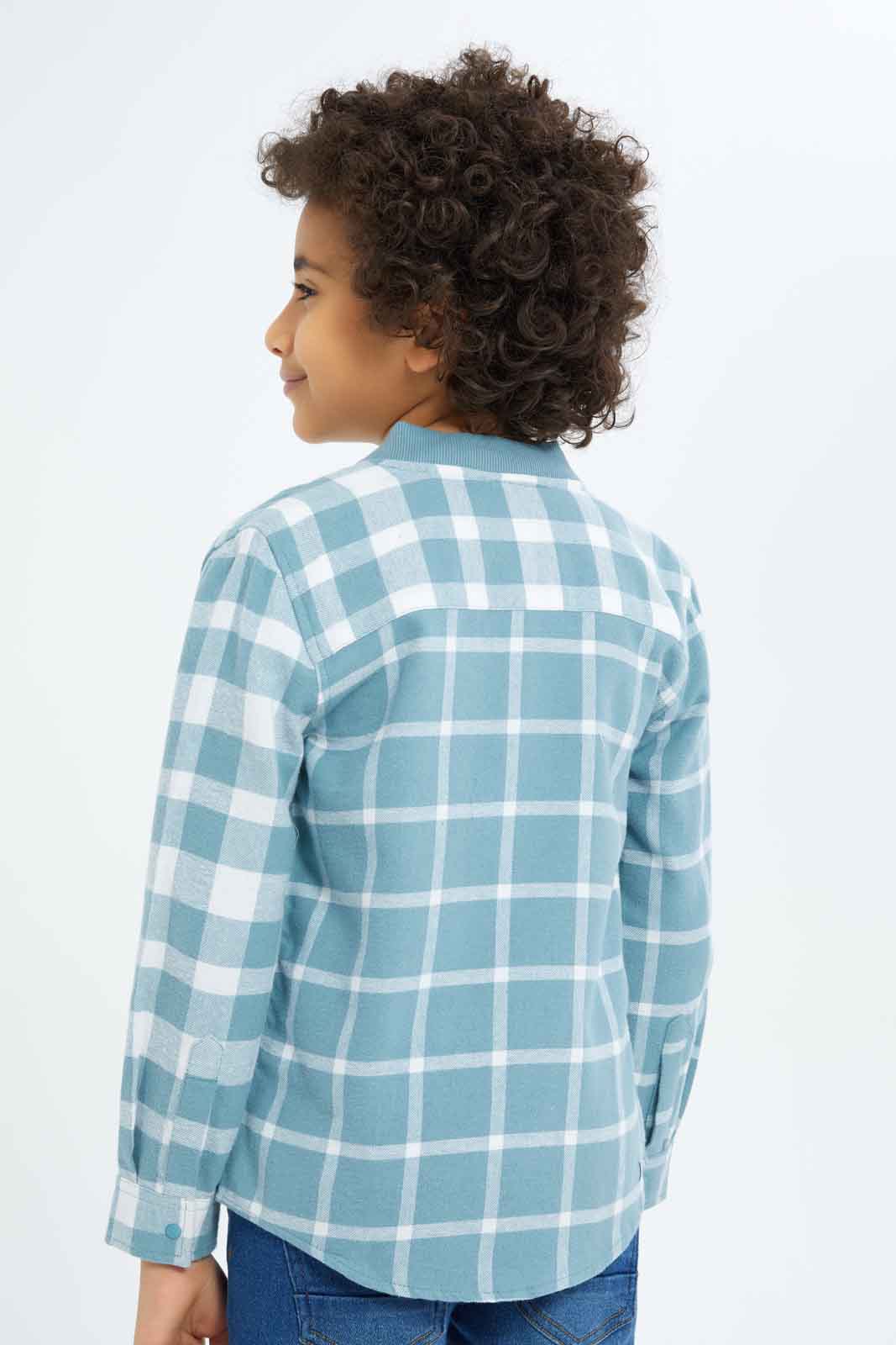 Redtag-Boys-Blue-Flannel-Check-Shirt-And-T-Shirt-Set-BOY-Shirts,-Category:Shirts,-Colour:Blue,-Deals:New-In,-Dept:Boys,-Filter:Boys-(2-to-8-Yrs),-New-In-BOY-APL,-Non-Sale,-S23A,-Section:Boys-(0-to-14Yrs)-Boys-2 to 8 Years