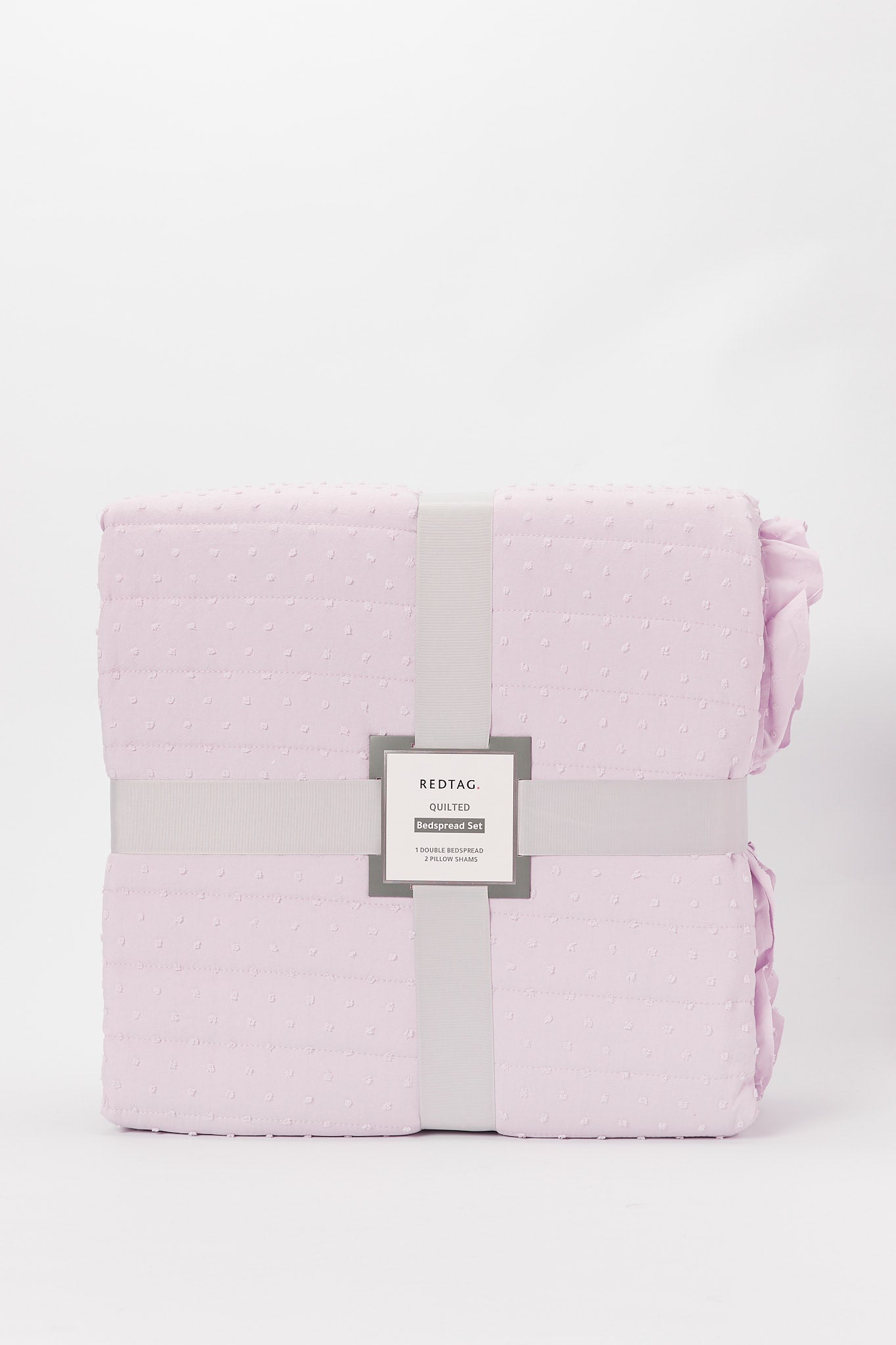 Redtag-Purple-Swiss-Dot-3-Pieces-Bedspread-Set-(King-Size)-Category:Bedspreads,-Colour:Purple,-Deals:New-In,-Dept:Home,-Filter:Home-Bedroom,-H1:HMW,-H2:BED,-H3:BEC,-H4:BSP,-HMW-BED-Bedspreads,-New-In-HMW-BED,-Non-Sale,-Packs,-Promo:STELLA,-S23B,-Season:S23B,-Section:Homewares,-Set:Set-of-3,-Style:SOLID-Home-Bedroom-