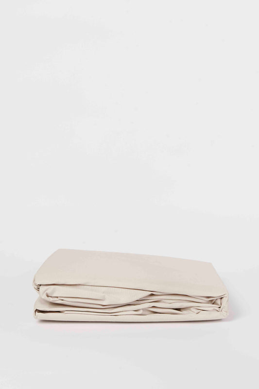 Redtag-Beige-Cotton-Fitted-Sheet-(Double-Size)-Category:Fitted-Sheets,-Colour:Beige,-Deals:New-In,-Dept:Home,-Filter:Home-Bedroom,-HMW-BED-Fitted-Sheets,-New-In-HMW-BED,-Non-Sale,-S23B,-Section:Homewares-Home-Bedroom-