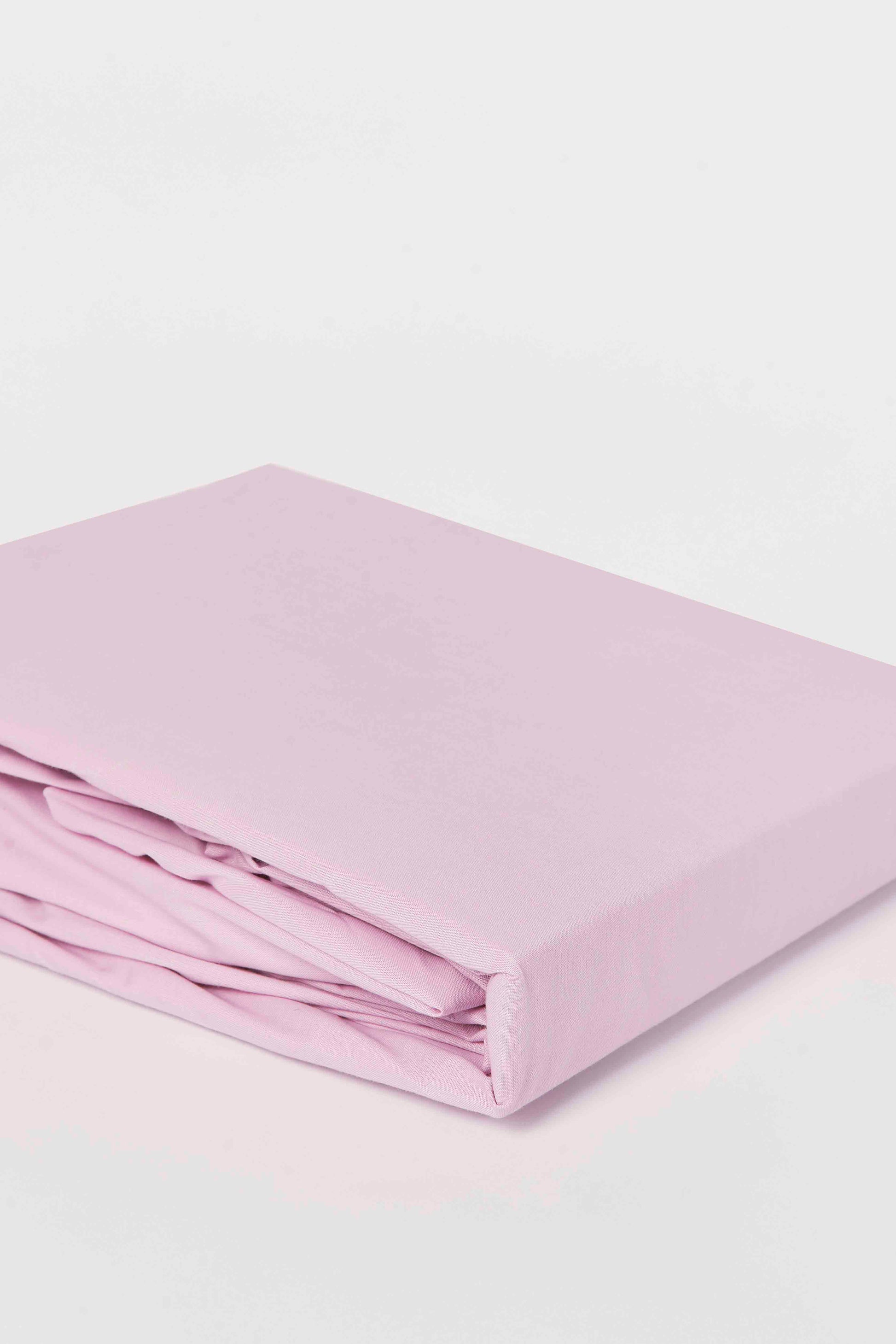 Redtag-Pink-Cotton-Fitted-Sheet-(Double-Size)-Category:Fitted-Sheets,-Colour:Pink,-Deals:New-In,-Dept:Home,-Filter:Home-Bedroom,-HMW-BED-Fitted-Sheets,-New-In-HMW-BED,-Non-Sale,-S23B,-Section:Homewares-Home-Bedroom-