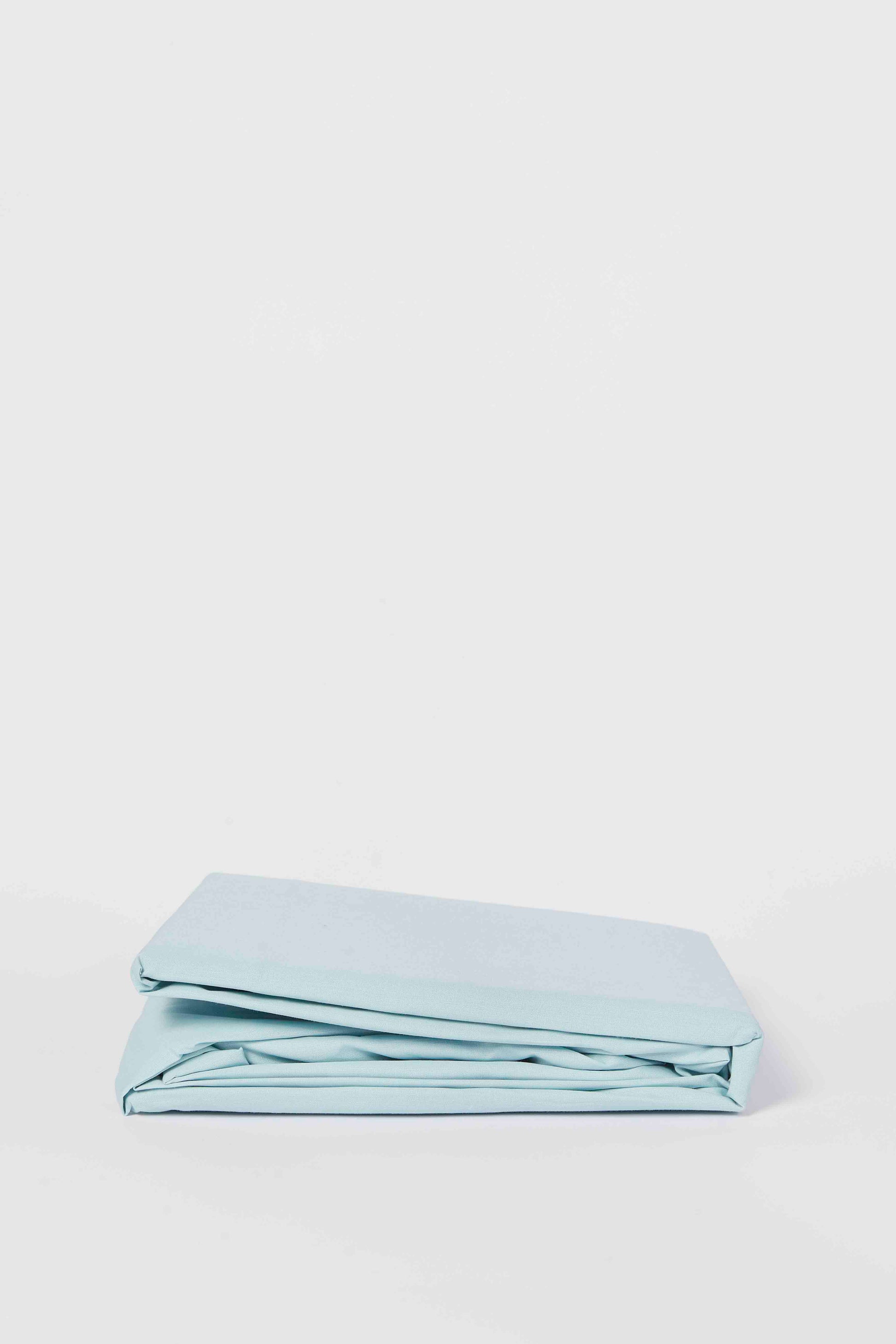 Redtag-Teal-Cotton-Fitted-Sheet-(Double-Size)-Category:Fitted-Sheets,-Colour:Teal,-Deals:New-In,-Dept:Home,-Filter:Home-Bedroom,-HMW-BED-Fitted-Sheets,-New-In-HMW-BED,-Non-Sale,-S23B,-Section:Homewares-Home-Bedroom-