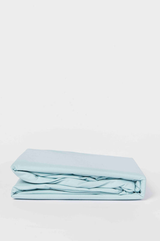 Redtag-Teal-Cotton-Fitted-Sheet-(Super-King-Size)-Category:Fitted-Sheets,-Colour:Teal,-Deals:New-In,-Dept:Home,-Filter:Home-Bedroom,-HMW-BED-Fitted-Sheets,-New-In-HMW-BED,-Non-Sale,-S23B,-Section:Homewares-Home-Bedroom-