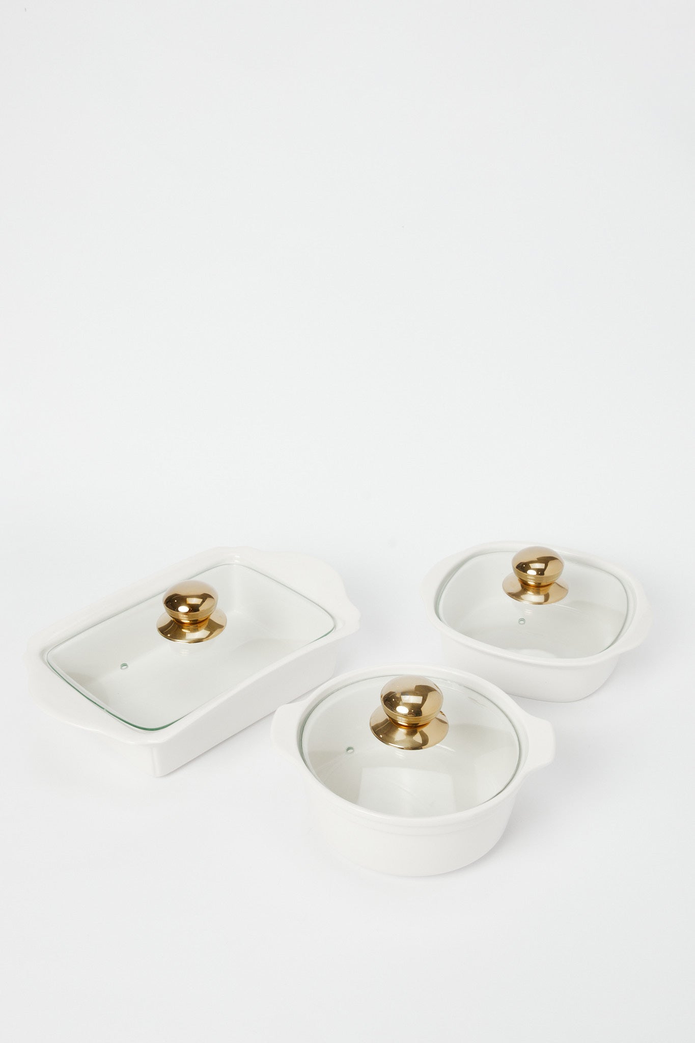 Redtag-White-Serving-Dish-With-Glass-Lid-(6-Piece)-Category:Bowls,-Colour:White,-Deals:New-In,-Dept:Home,-Filter:Home-Dining,-H1:HMW,-H2:DIN,-H3:SEW,-H4:SSE,-HMW-DIN-Serveware,-New-In-HMW-DIN,-Non-Sale,-Packs,-Promo:STELLA,-RMD,-S23B,-Season:S23B,-Section:Homewares,-Set:Set-of-6,-Style:COMBO-SETS-Home-Dining-