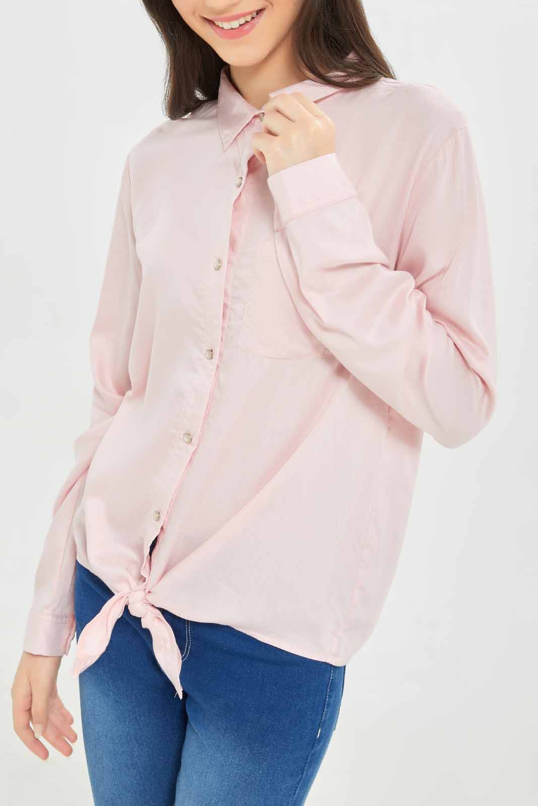 Redtag-Girls-Pink-Shirts-Category:Blouses,-Colour:Apricot,-Deals:New-In,-Dept:Girls,-Filter:Senior-Girls-(8-to-14-Yrs),-GSR-Blouses,-New-In-GSR-APL,-Non-Sale,-S23A,-Section:Girls-(0-to-14Yrs)-Senior-Girls-9 to 14 Years