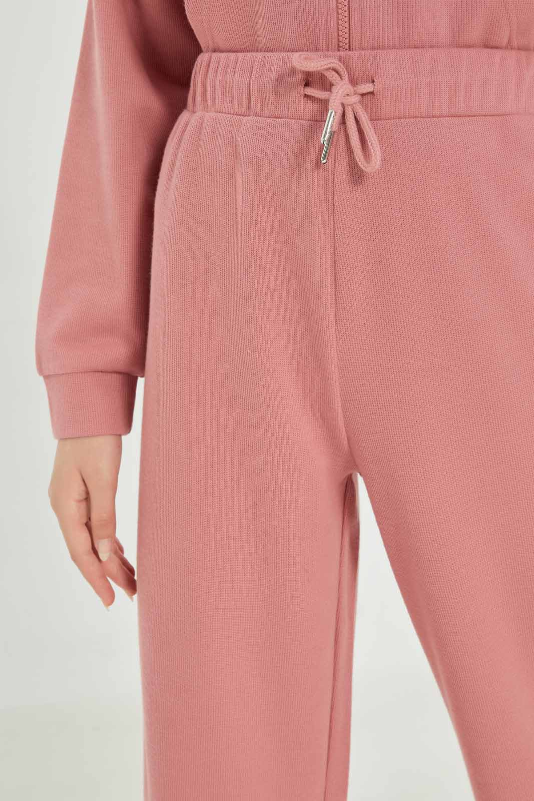 Redtag-Girls-Pink-Wideleg-Pants-Category:Joggers,-Colour:Apricot,-Deals:New-In,-Dept:Girls,-Filter:Senior-Girls-(8-to-14-Yrs),-GSR-Joggers,-New-In-GSR-APL,-Non-Sale,-S23A,-Section:Girls-(0-to-14Yrs)-Senior-Girls-9 to 14 Years