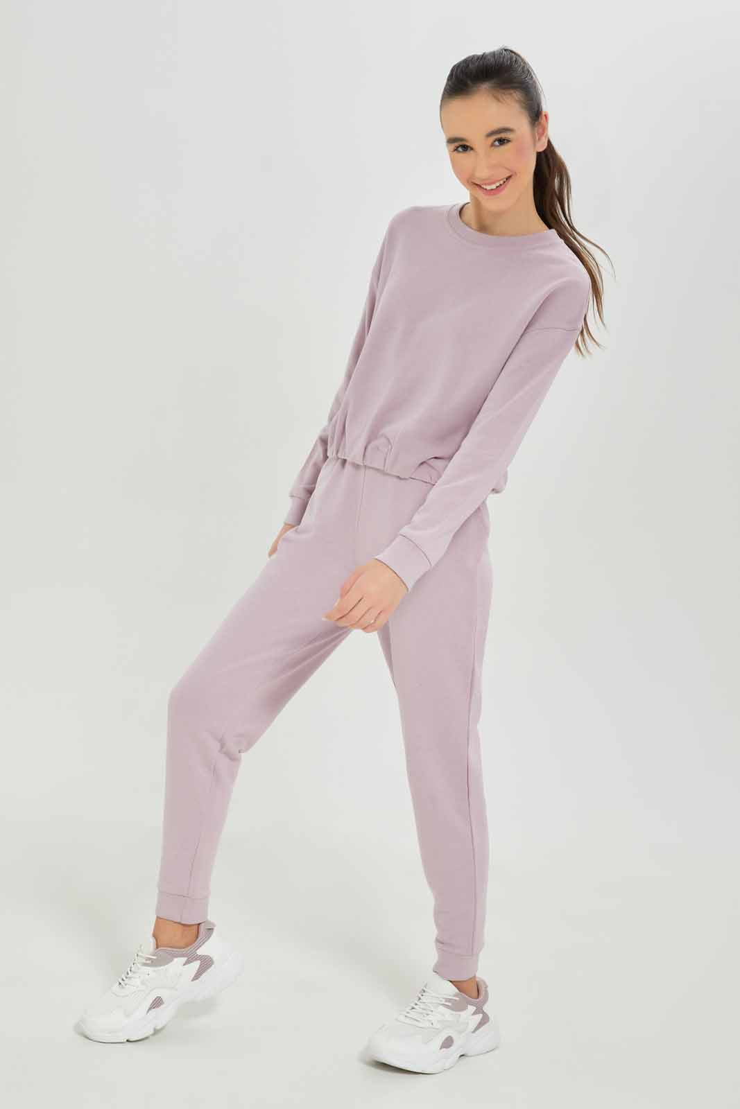 Redtag-Girls-Purple-Elastic-Hem-Sweatshirts-Category:Sweatshirts,-Colour:Purple,-Deals:New-In,-Dept:Girls,-Filter:Senior-Girls-(8-to-14-Yrs),-GSR-Sweatshirts,-New-In-GSR-APL,-Non-Sale,-S23A,-Section:Girls-(0-to-14Yrs)-Senior-Girls-9 to 14 Years