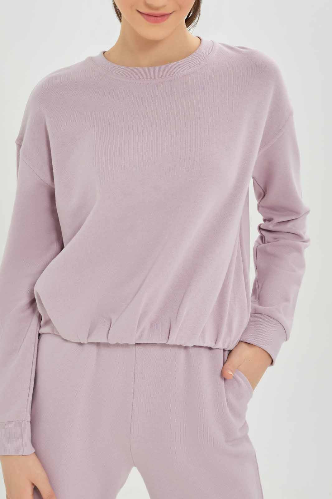 Redtag-Girls-Purple-Elastic-Hem-Sweatshirts-Category:Sweatshirts,-Colour:Purple,-Deals:New-In,-Dept:Girls,-Filter:Senior-Girls-(8-to-14-Yrs),-GSR-Sweatshirts,-New-In-GSR-APL,-Non-Sale,-S23A,-Section:Girls-(0-to-14Yrs)-Senior-Girls-9 to 14 Years