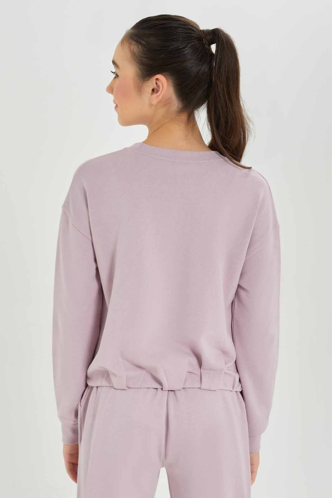 Redtag-Girls-Purple-Elastic-Hem-Sweatshirts-Category:Sweatshirts,-Colour:Purple,-Deals:New-In,-Dept:Girls,-Filter:Senior-Girls-(8-to-14-Yrs),-GSR-Sweatshirts,-New-In-GSR-APL,-Non-Sale,-S23A,-Section:Girls-(0-to-14Yrs)-Senior-Girls-9 to 14 Years