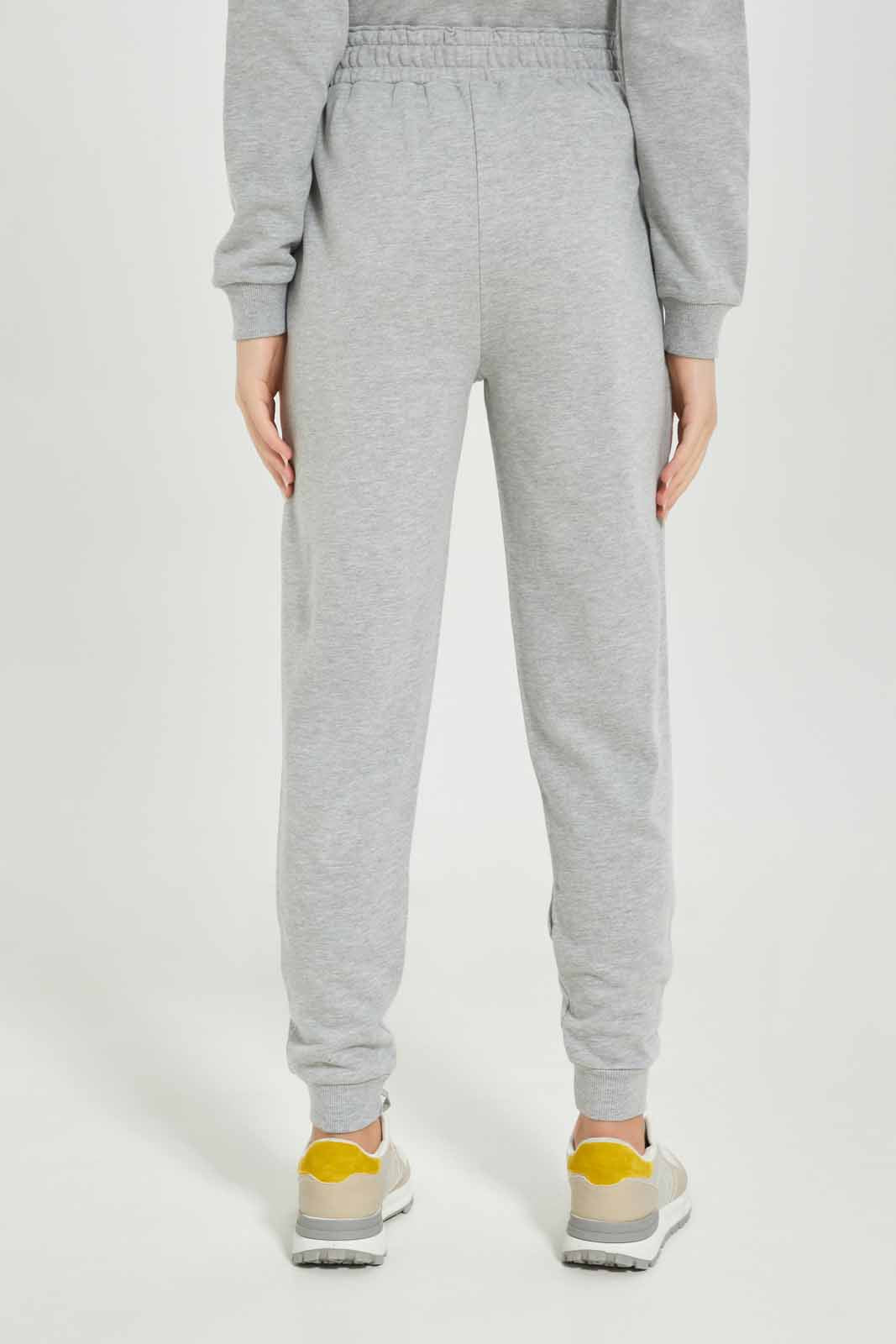 Redtag-Girls-Grey-Melange-Jogger-Category:Joggers,-Colour:Grey,-Deals:New-In,-Dept:Girls,-Filter:Senior-Girls-(8-to-14-Yrs),-GSR-Joggers,-New-In-GSR-APL,-Non-Sale,-S23A,-Section:Girls-(0-to-14Yrs)-Senior-Girls-9 to 14 Years