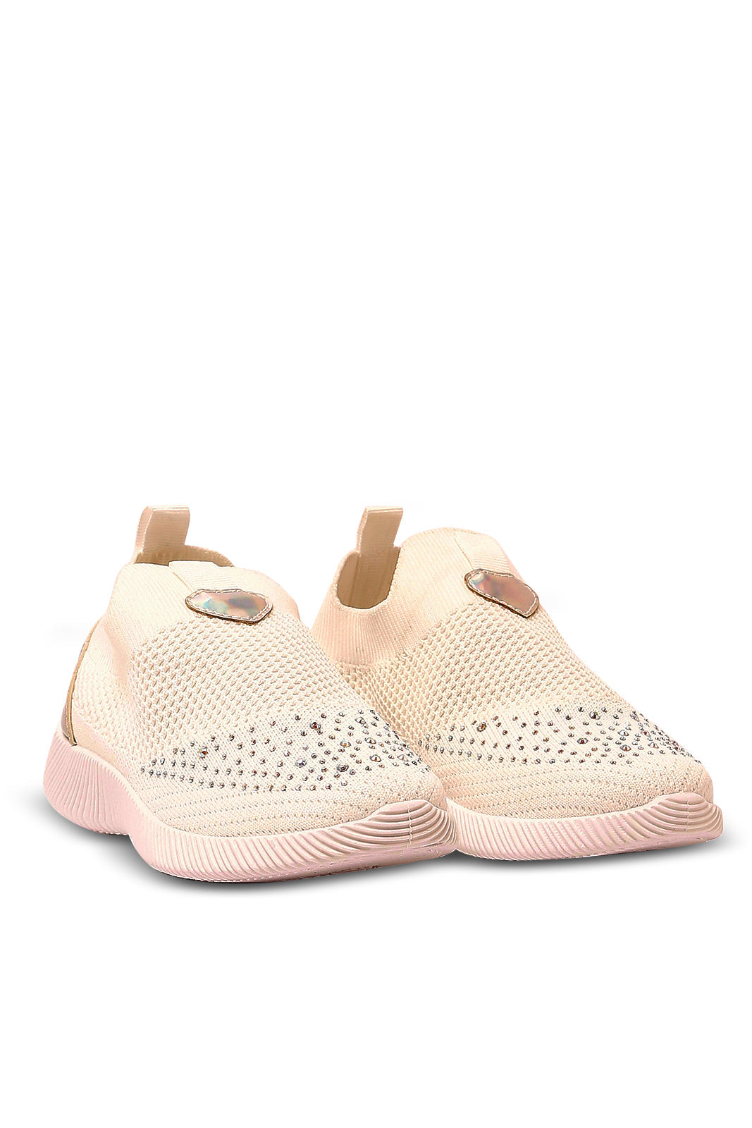 Redtag-White-Diamante-Slip-On-Trainer-(Repeat)-Category:Trainers,-Colour:White,-Deals:New-In,-Filter:Girls-Footwear-(3-to-5-Yrs),-GIR-Trainers,-N/A,-New-In-GIR-FOO,-Non-Sale,-S23A,-Section:Girls-(0-to-14Yrs)-Girls-3 to 5 Years