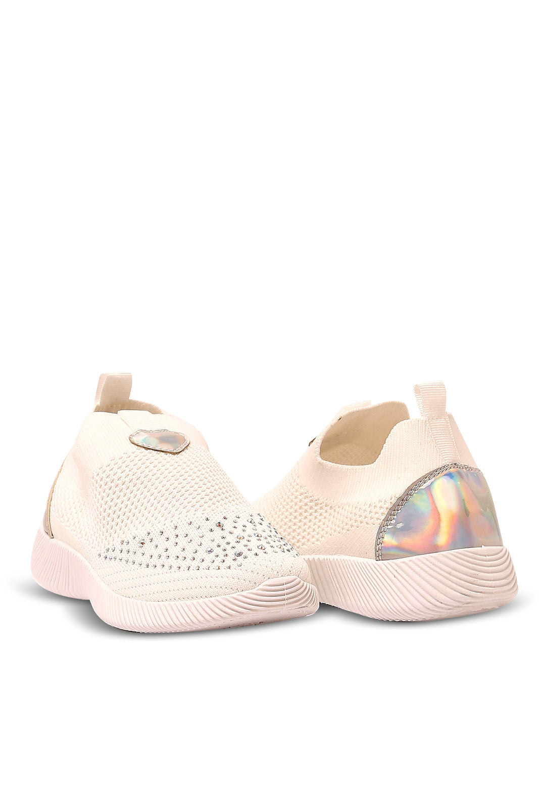 Redtag-White-Diamante-Slip-On-Trainer-(Repeat)-Category:Trainers,-Colour:White,-Deals:New-In,-Filter:Girls-Footwear-(3-to-5-Yrs),-GIR-Trainers,-N/A,-New-In-GIR-FOO,-Non-Sale,-S23A,-Section:Girls-(0-to-14Yrs)-Girls-3 to 5 Years