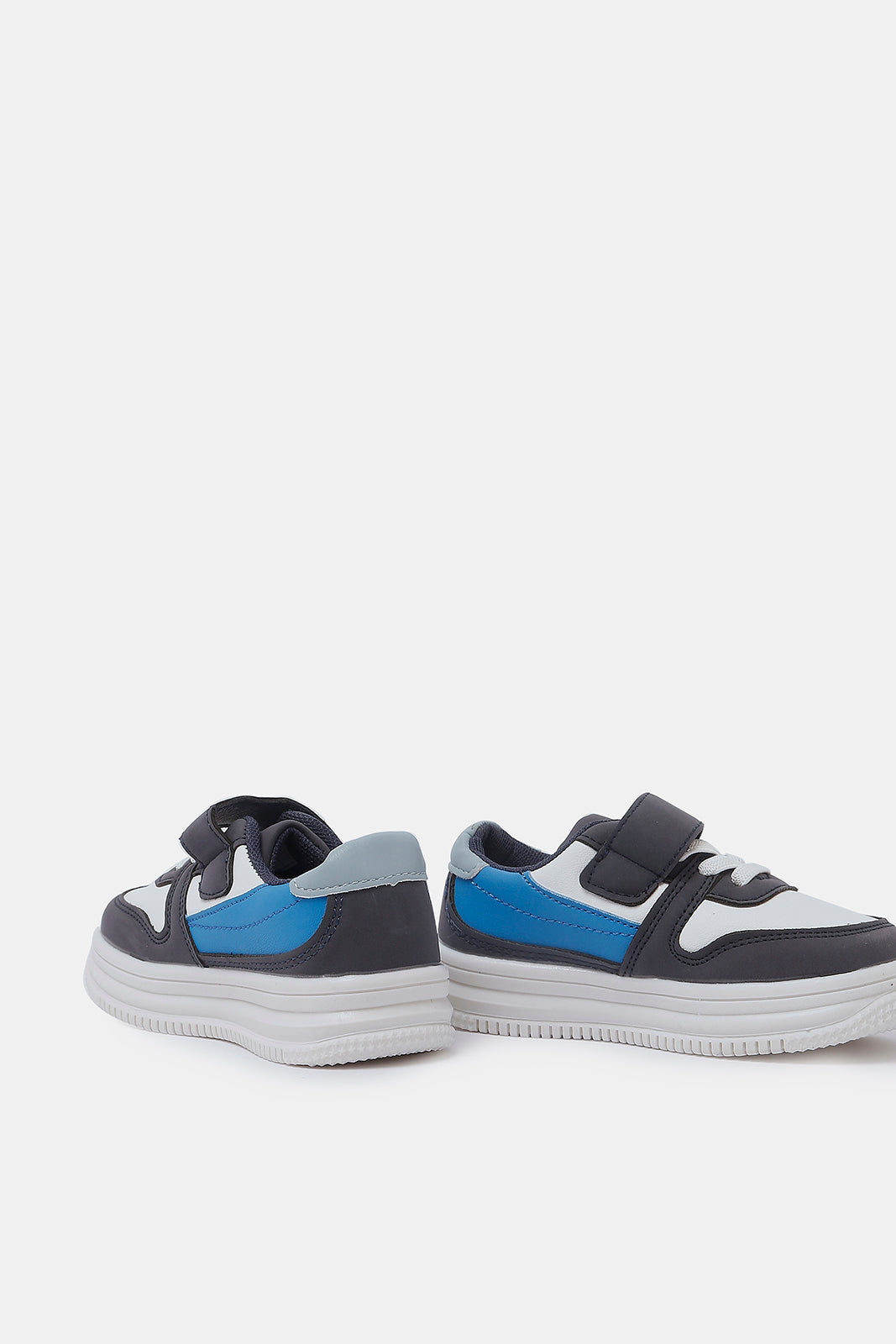 Redtag-Baby-Boys-White-And-Grey-Velcro-Strap-Sneaker-BESTSELLER,-Category:Shoes,-Colour:Grey,-Colour:White,-Deals:New-In,-Filter:Boys-Footwear-(1-to-3-Yrs),-INB-Sandals,-N/A,-New-In-INB-FOO,-Non-Sale,-S23A,-Section:Boys-(0-to-14Yrs)-Infant-Boys-1 to 3 Years