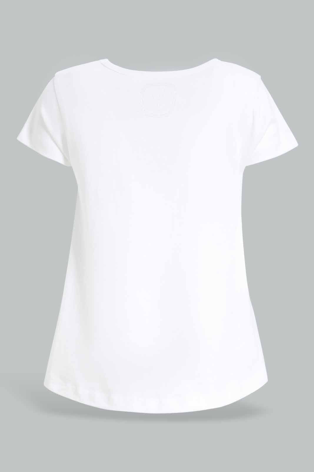 Redtag-Girls-White-Flower-Power-Print-T-Shirt-Category:T-Shirts,-Colour:White,-Deals:New-In,-Dept:Girls,-Filter:Infant-Girls-(3-to-24-Mths),-ING-T-Shirts,-New-In-ING-APL,-Non-Sale,-S23A,-Section:Girls-(0-to-14Yrs),-TBL-Infant-Girls-