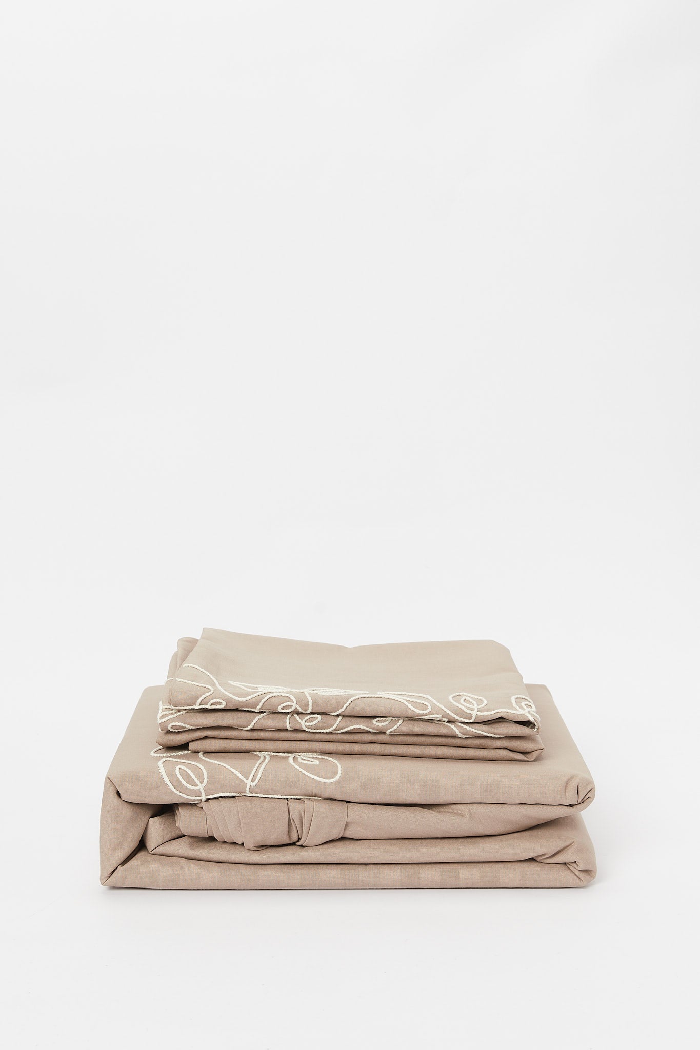 Redtag-Beige-Leaf-Embroidery-Duvet-Cover-Set-(King-Size)-Category:Duvet-Covers,-Colour:Beige,-Deals:New-In,-Dept:Home,-Filter:Home-Bedroom,-H1:HMW,-H2:BED,-H3:BLN,-H4:DVC,-HMW-BED-Duvet-Covers,-New-In-HMW-BED,-Non-Sale,-S23B,-Season:S23B,-Section:Homewares,-Style:EMBROIDERY-Home-Bedroom-