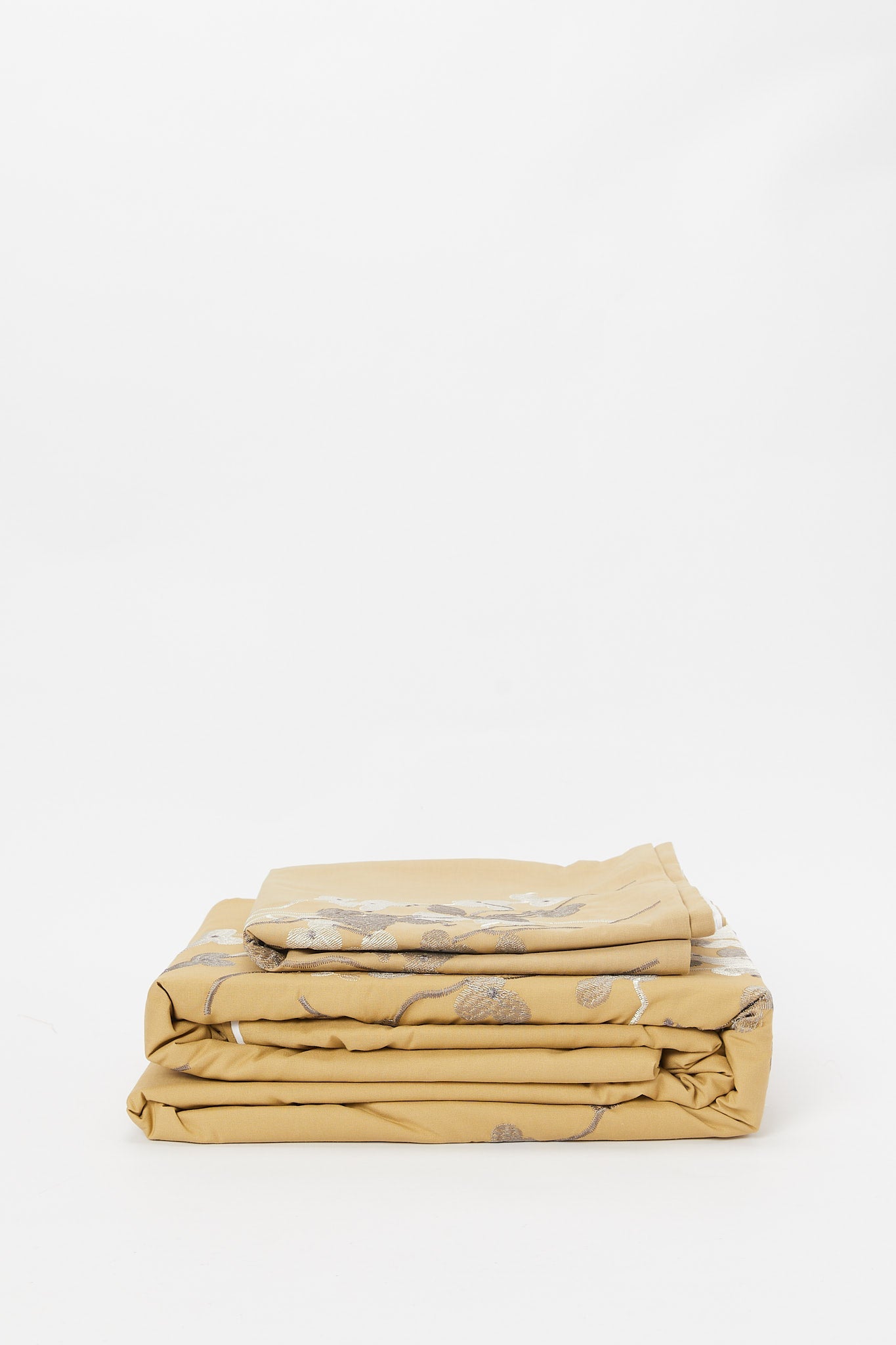 Redtag-Mustard-Floral-Embroidery-Duvet-Cover-Set-(King-Size)-Category:Duvet-Covers,-Colour:Mustard,-Deals:New-In,-Dept:Home,-Filter:Home-Bedroom,-H1:HMW,-H2:BED,-H3:BLN,-H4:DVC,-HMW-BED-Duvet-Covers,-New-In-HMW-BED,-Non-Sale,-S23B,-Season:S23B,-Section:Homewares,-Style:EMBROIDERY-Home-Bedroom-