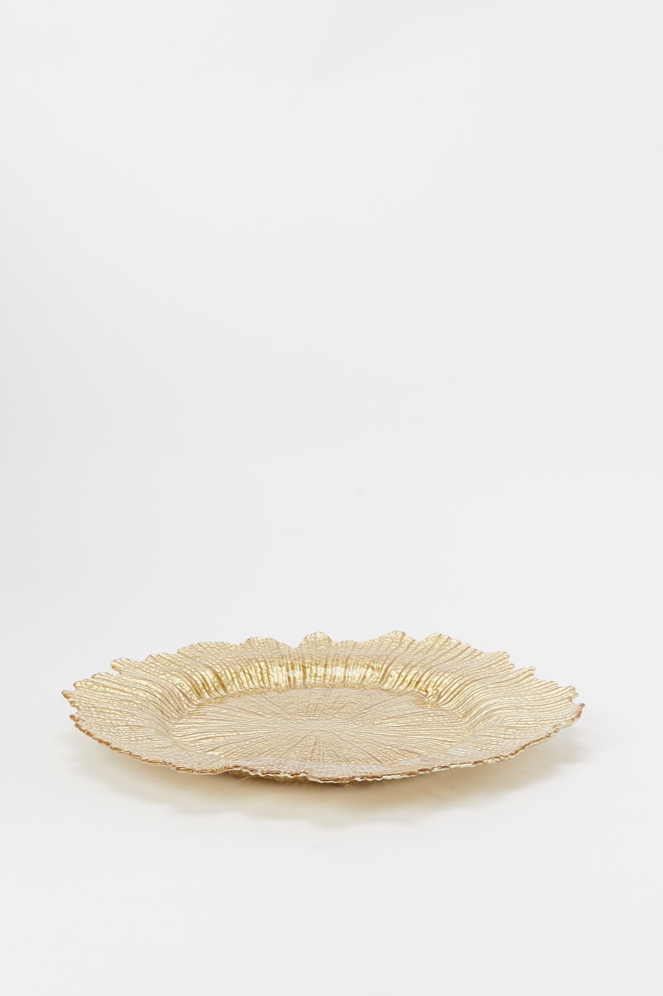 Redtag-Gold-Charger-Plate-Category:Plates,-Colour:Gold,-Deals:New-In,-Dept:Home,-Filter:Home-Dining,-H1:HMW,-H2:DIN,-H3:KIS,-H4:ACC,-HMW-DIN-Kitchen-Accessories,-New-In-HMW-DIN,-Non-Sale,-Promo:JULIETTE,-S23B,-Season:S23B,-Section:Homewares,-Style:KITCHEN-ACCESSORIES-Home-Dining-