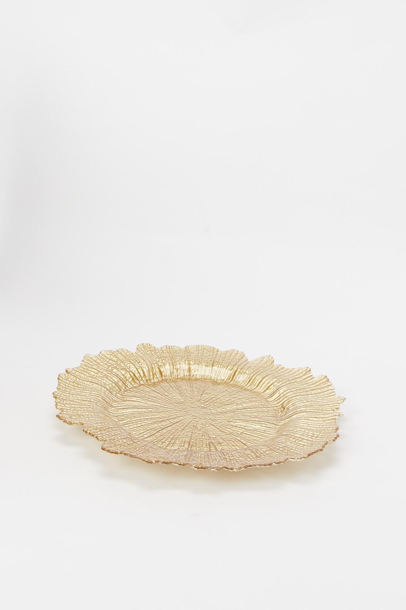 Redtag-Gold-Charger-Plate-Category:Plates,-Colour:Gold,-Deals:New-In,-Dept:Home,-Filter:Home-Dining,-H1:HMW,-H2:DIN,-H3:KIS,-H4:ACC,-HMW-DIN-Kitchen-Accessories,-New-In-HMW-DIN,-Non-Sale,-Promo:JULIETTE,-S23B,-Season:S23B,-Section:Homewares,-Style:KITCHEN-ACCESSORIES-Home-Dining-