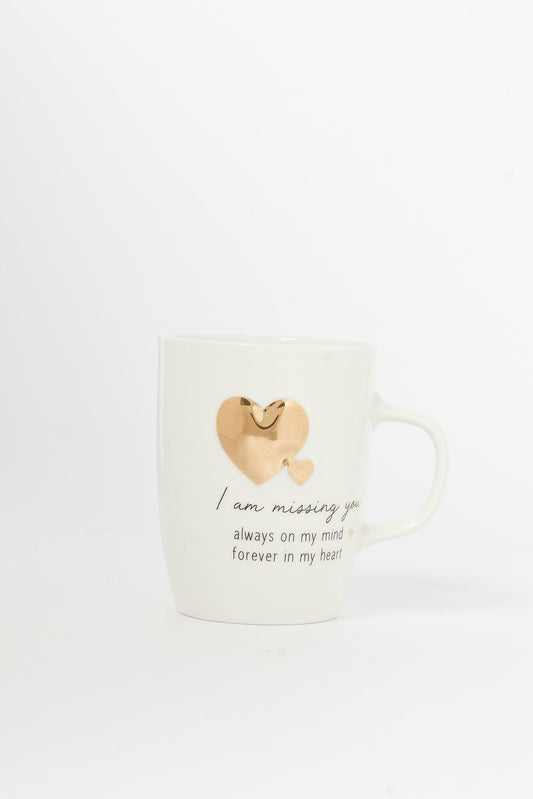 Redtag-White-Gold-Heart-Embossed-Mug-Category:Cups-&-Mugs,-Colour:White,-Deals:New-In,-Dept:Home,-Filter:Home-Dining,-H1:HMW,-H2:DIN,-H3:CRC,-H4:CSN,-HMW-DIN-Crockery,-New-In-HMW-DIN,-Non-Sale,-S23B,-Season:S23B,-Section:Homewares-Home-Dining-