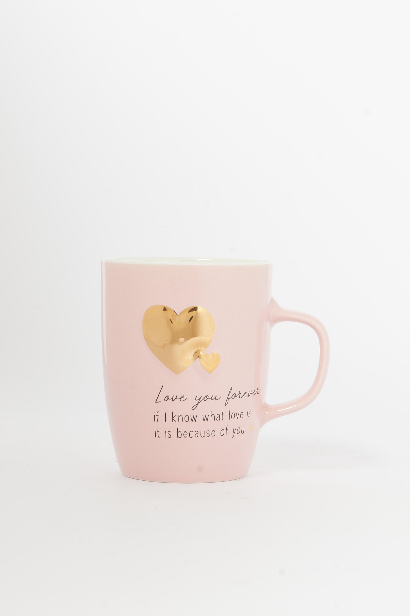 Redtag-Pink-Gold-Heart-Embossed-Mug-Category:Cups-&-Mugs,-Colour:Pink,-Deals:New-In,-Dept:Home,-Filter:Home-Dining,-H1:HMW,-H2:DIN,-H3:CRC,-H4:CSN,-HMW-DIN-Crockery,-New-In-HMW-DIN,-Non-Sale,-S23B,-Season:S23B,-Section:Homewares-Home-Dining-