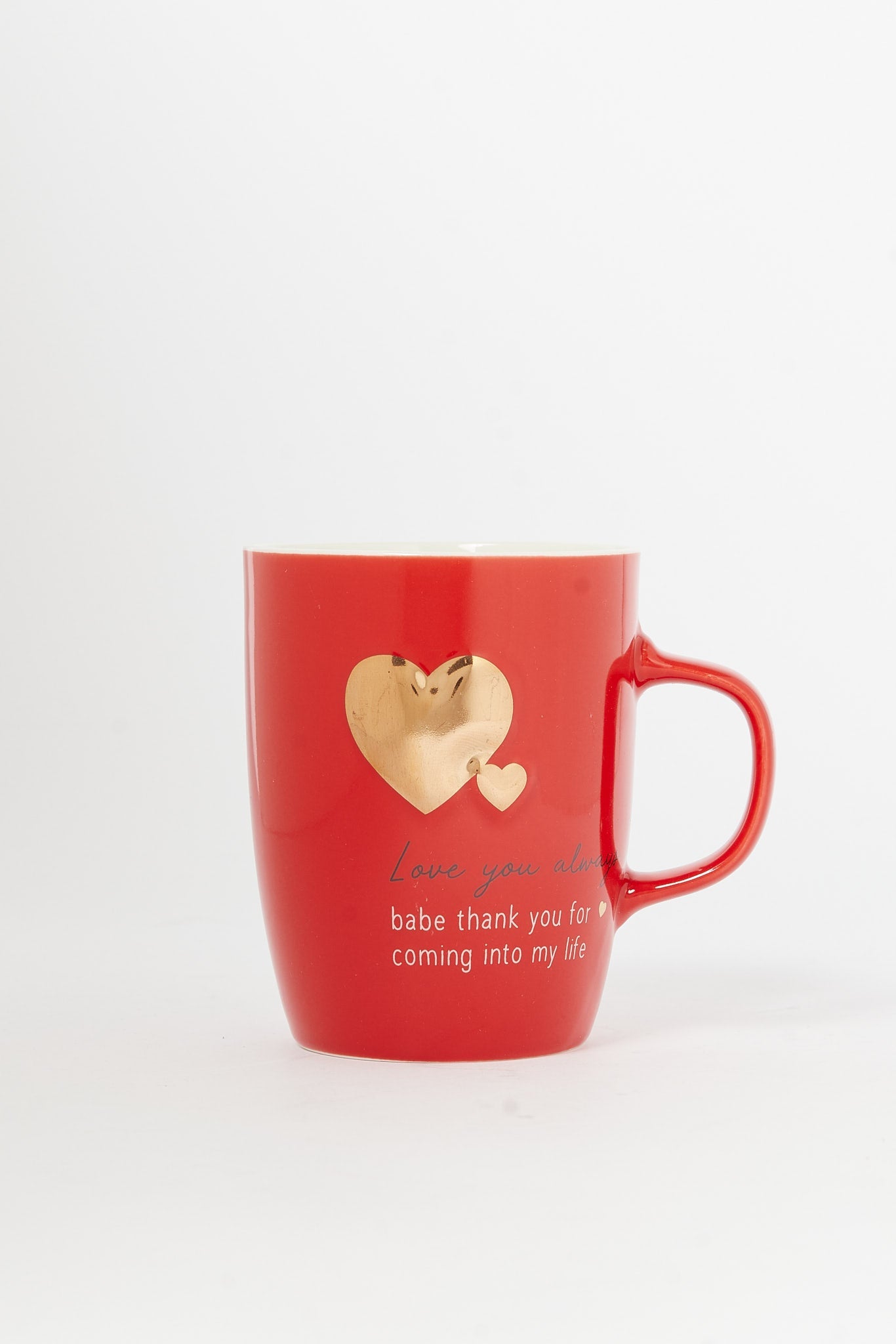 Redtag-Red-Gold-Heart-Embossed-Mug-Category:Cups-&-Mugs,-Colour:Red,-Deals:New-In,-Dept:Home,-Filter:Home-Dining,-H1:HMW,-H2:DIN,-H3:CRC,-H4:CSN,-HMW-DIN-Crockery,-New-In-HMW-DIN,-Non-Sale,-S23B,-Season:S23B,-Section:Homewares-Home-Dining-