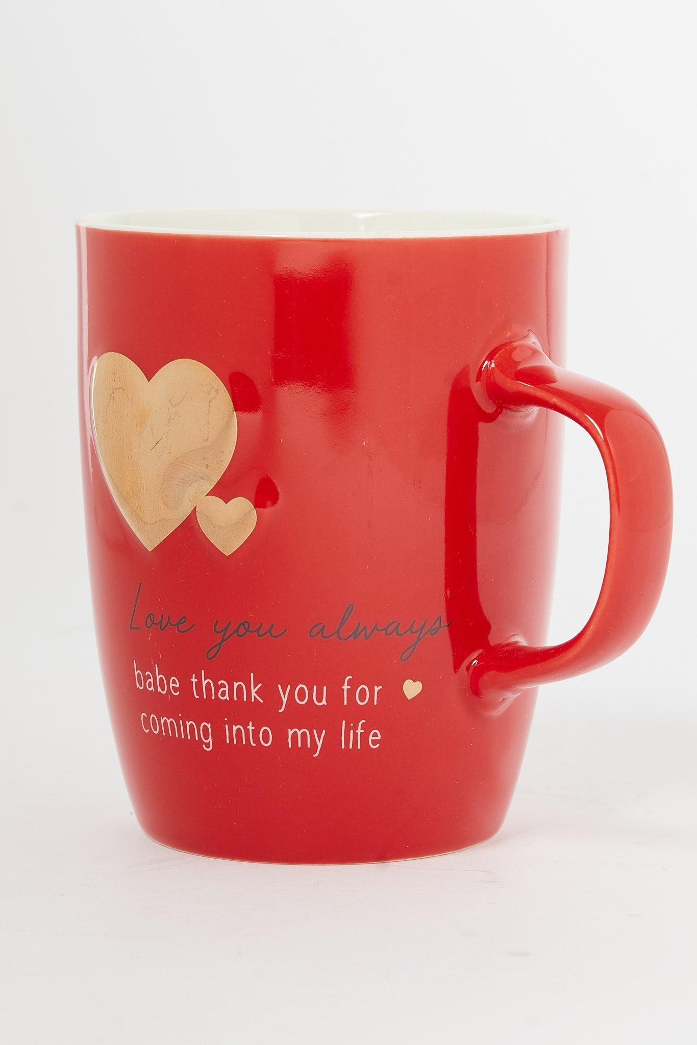 Redtag-Red-Gold-Heart-Embossed-Mug-Category:Cups-&-Mugs,-Colour:Red,-Deals:New-In,-Dept:Home,-Filter:Home-Dining,-H1:HMW,-H2:DIN,-H3:CRC,-H4:CSN,-HMW-DIN-Crockery,-New-In-HMW-DIN,-Non-Sale,-S23B,-Season:S23B,-Section:Homewares-Home-Dining-