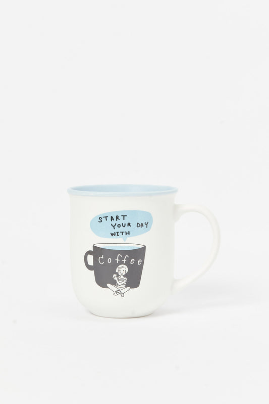 Redtag-Blue-Coffee-Mug-Category:Cups-&-Mugs,-Colour:Black,-Deals:New-In,-Dept:Home,-Filter:Home-Dining,-HMW-DIN-Crockery,-New-In-HMW-DIN,-Non-Sale,-S23B,-Section:Homewares-Home-Dining-