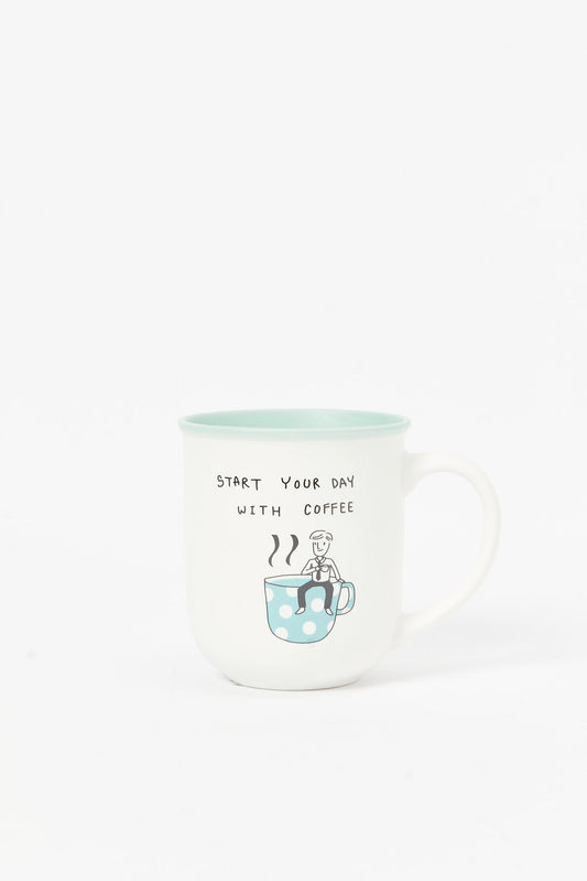 Redtag-Mint-Coffee-Mug-Category:Cups-&-Mugs,-Colour:Mint,-Deals:New-In,-Dept:Home,-Filter:Home-Dining,-HMW-DIN-Crockery,-New-In-HMW-DIN,-Non-Sale,-S23B,-Section:Homewares-Home-Dining-