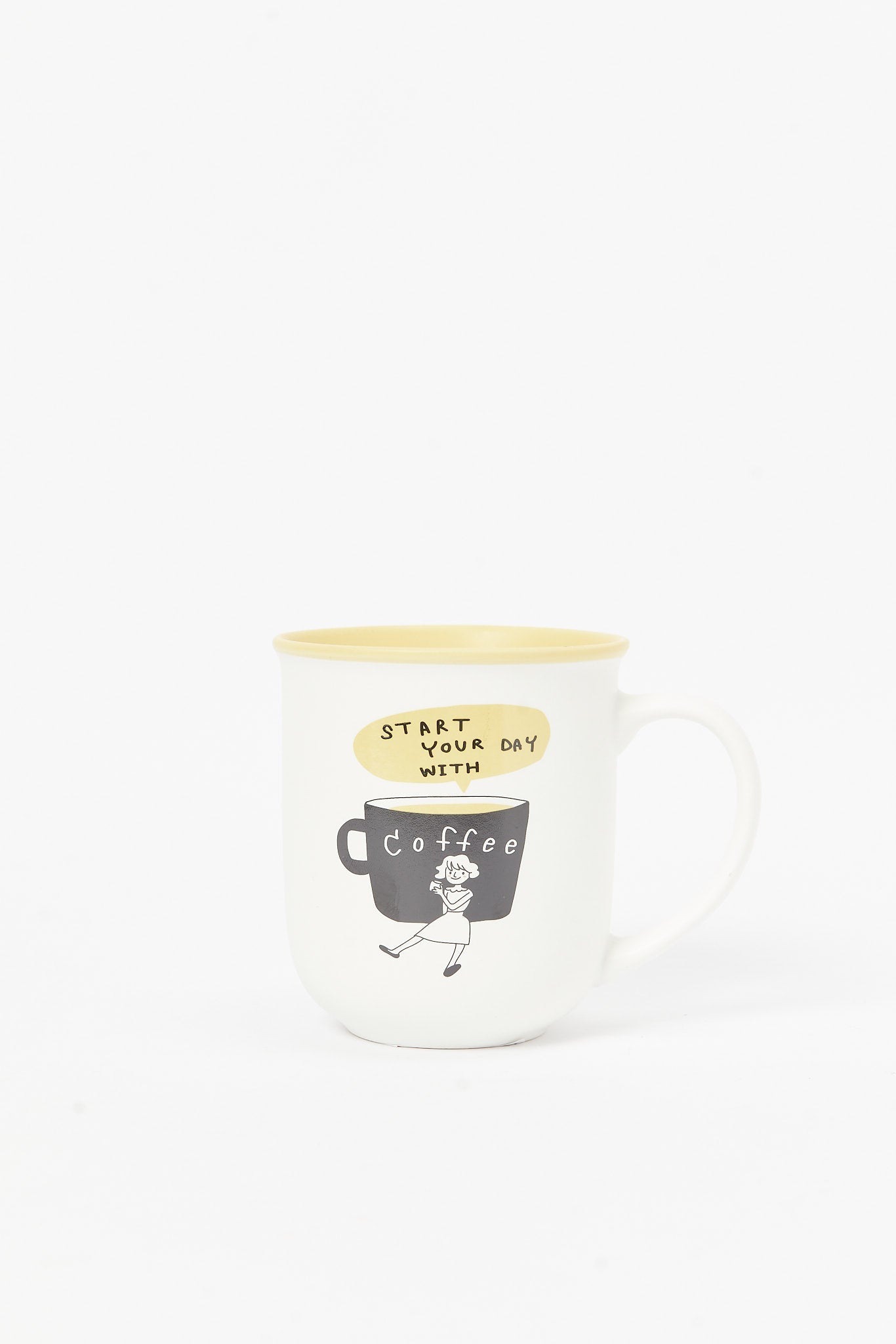 Redtag-Yellow-Coffee-Mug-Category:Cups-&-Mugs,-Colour:Yellow,-Deals:New-In,-Dept:Home,-Filter:Home-Dining,-HMW-DIN-Crockery,-New-In-HMW-DIN,-Non-Sale,-S23B,-Section:Homewares-Home-Dining-