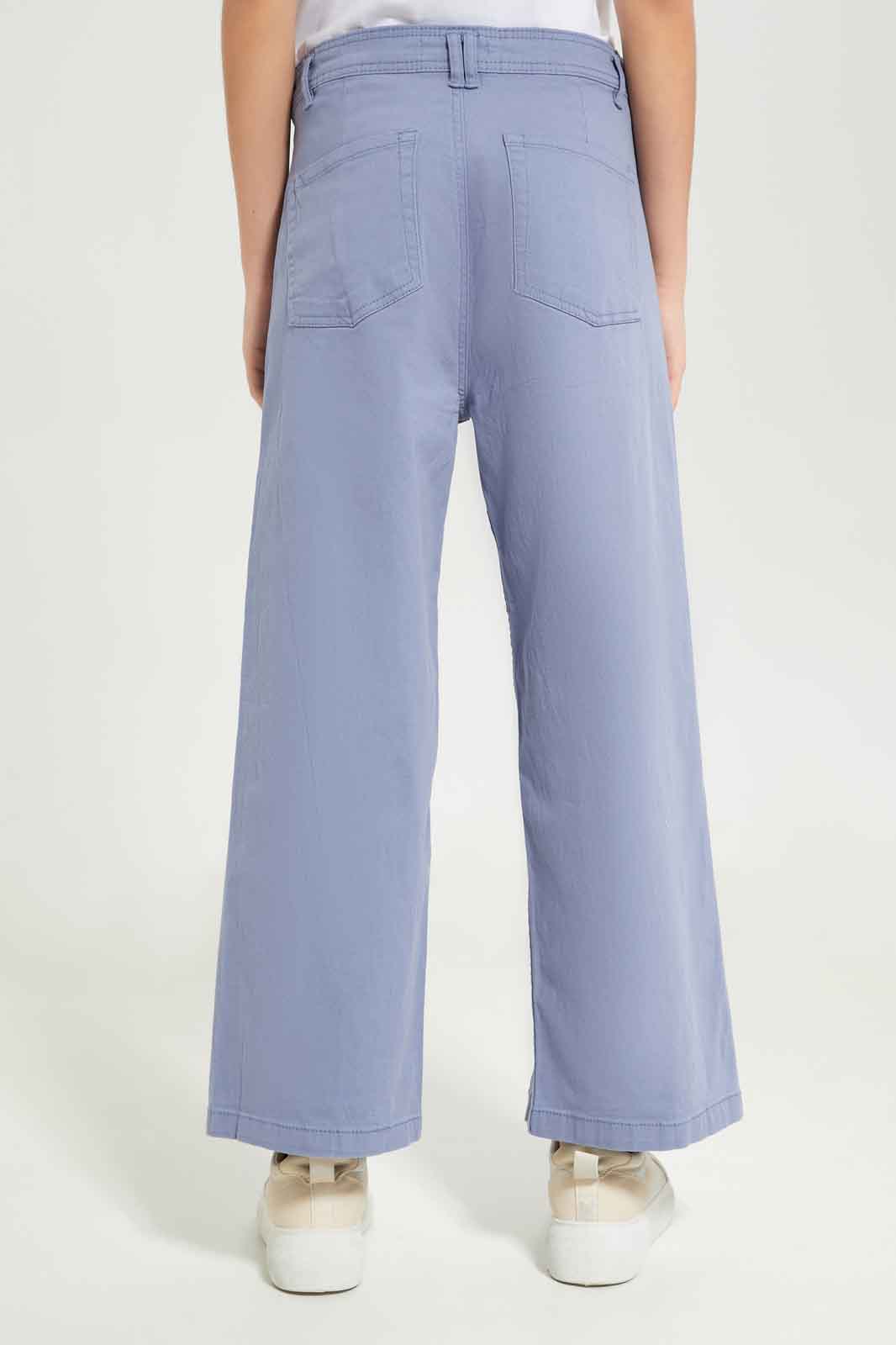 Redtag-Girls-Blue-Wideleg-Pants-Category:Jeans,-Colour:Blue,-Deals:New-In,-Dept:Girls,-Filter:Senior-Girls-(8-to-14-Yrs),-GSR-Jeans,-New-In-GSR-APL,-Non-Sale,-S23A,-Section:Girls-(0-to-14Yrs)-Senior-Girls-9 to 14 Years