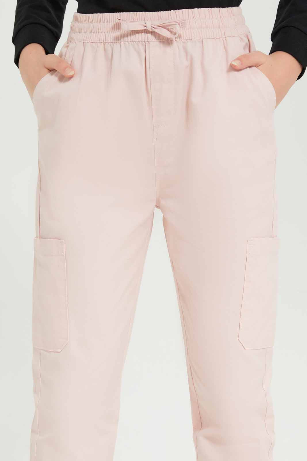 Redtag-Girls-Pink-Trouser-Category:Trousers,-Colour:Apricot,-Deals:New-In,-Dept:Girls,-Filter:Senior-Girls-(8-to-14-Yrs),-GSR-Trousers,-New-In-GSR-APL,-Non-Sale,-S23A,-Section:Girls-(0-to-14Yrs)-Senior-Girls-