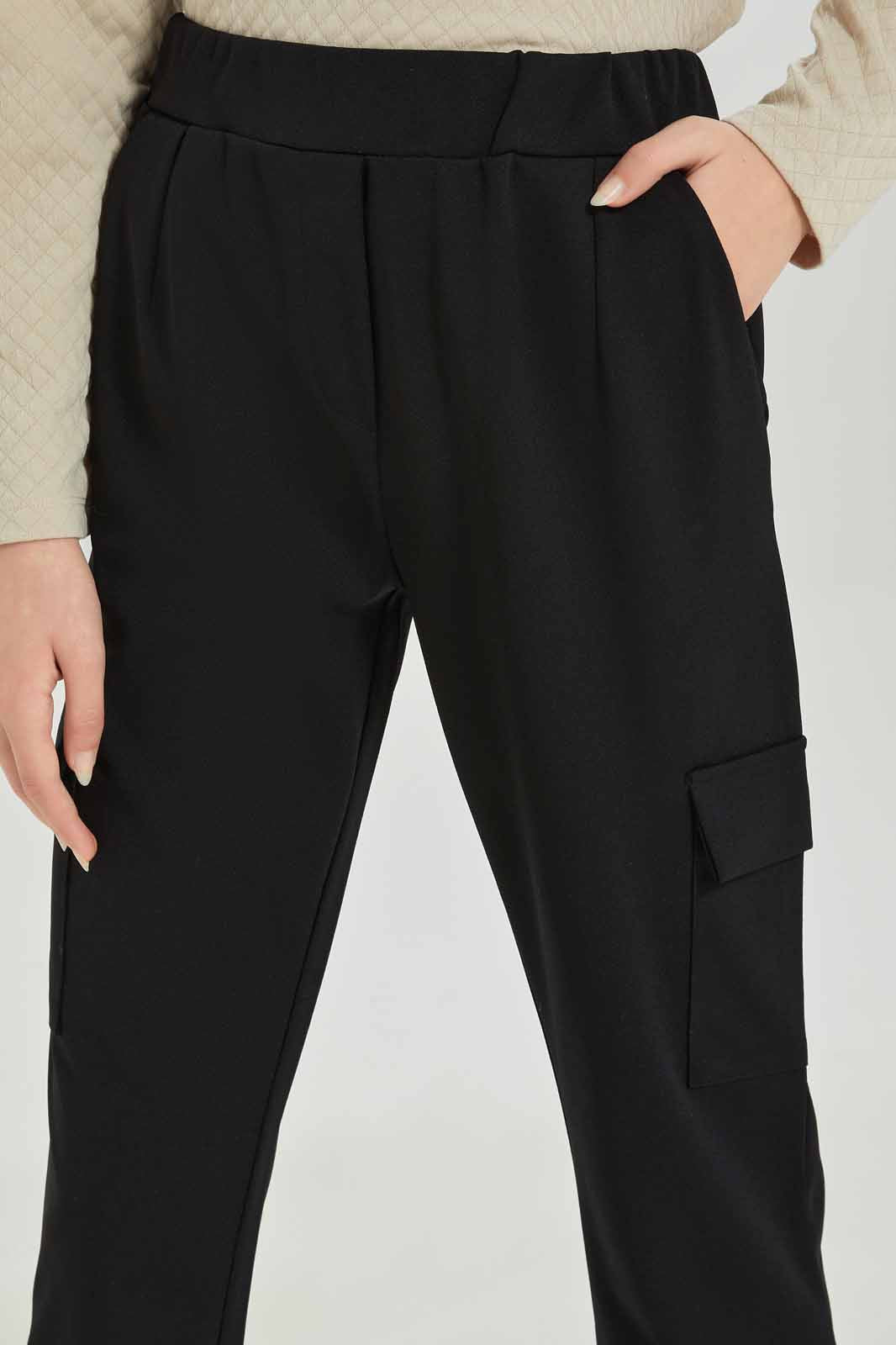 Redtag-Girls-Black-Cargo-Pocket-Knitted-Jogger-Category:Trousers,-Colour:Black,-Deals:New-In,-Dept:Girls,-Filter:Senior-Girls-(8-to-14-Yrs),-GSR-Trousers,-New-In-GSR-APL,-Non-Sale,-S23A,-Section:Girls-(0-to-14Yrs),-VLM-Senior-Girls-9 to 14 Years