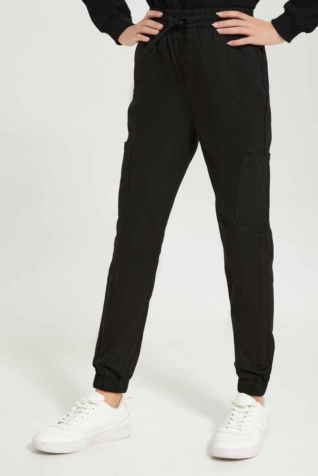 Redtag-Girls-Black-Trouser-Category:Trousers,-Colour:Black,-Deals:New-In,-Dept:Girls,-Filter:Senior-Girls-(8-to-14-Yrs),-GSR-Trousers,-New-In-GSR-APL,-Non-Sale,-S23A,-Section:Girls-(0-to-14Yrs)-Senior-Girls-