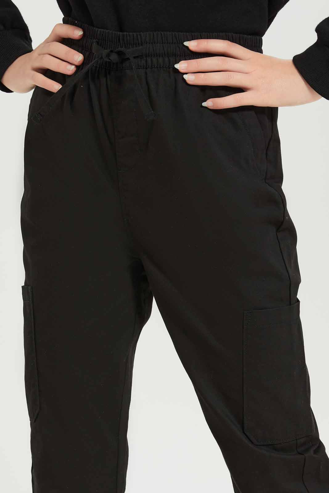 Redtag-Girls-Black-Trouser-Category:Trousers,-Colour:Black,-Deals:New-In,-Dept:Girls,-Filter:Senior-Girls-(8-to-14-Yrs),-GSR-Trousers,-New-In-GSR-APL,-Non-Sale,-S23A,-Section:Girls-(0-to-14Yrs)-Senior-Girls-
